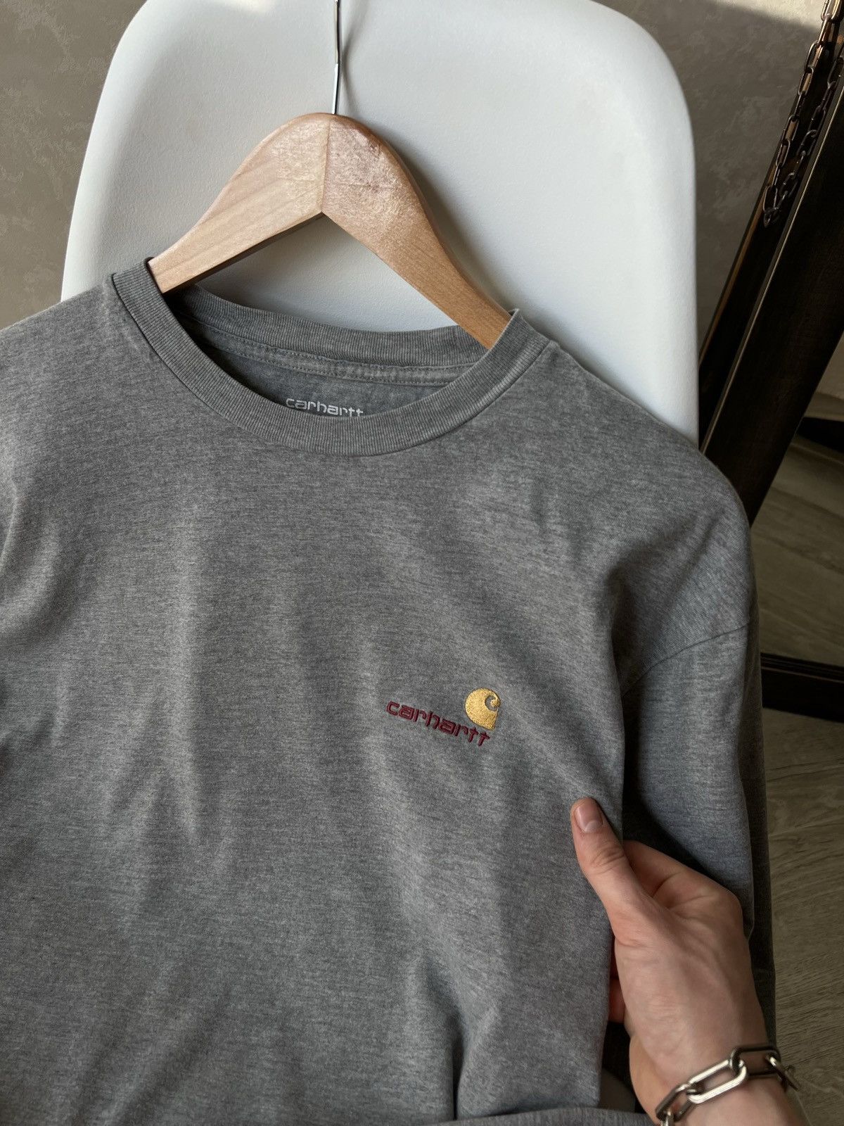 Carhartt × Carhartt Wip Carhartt Script Logo Longsleeve Size US XL / EU 56 / 4 - 4 Thumbnail