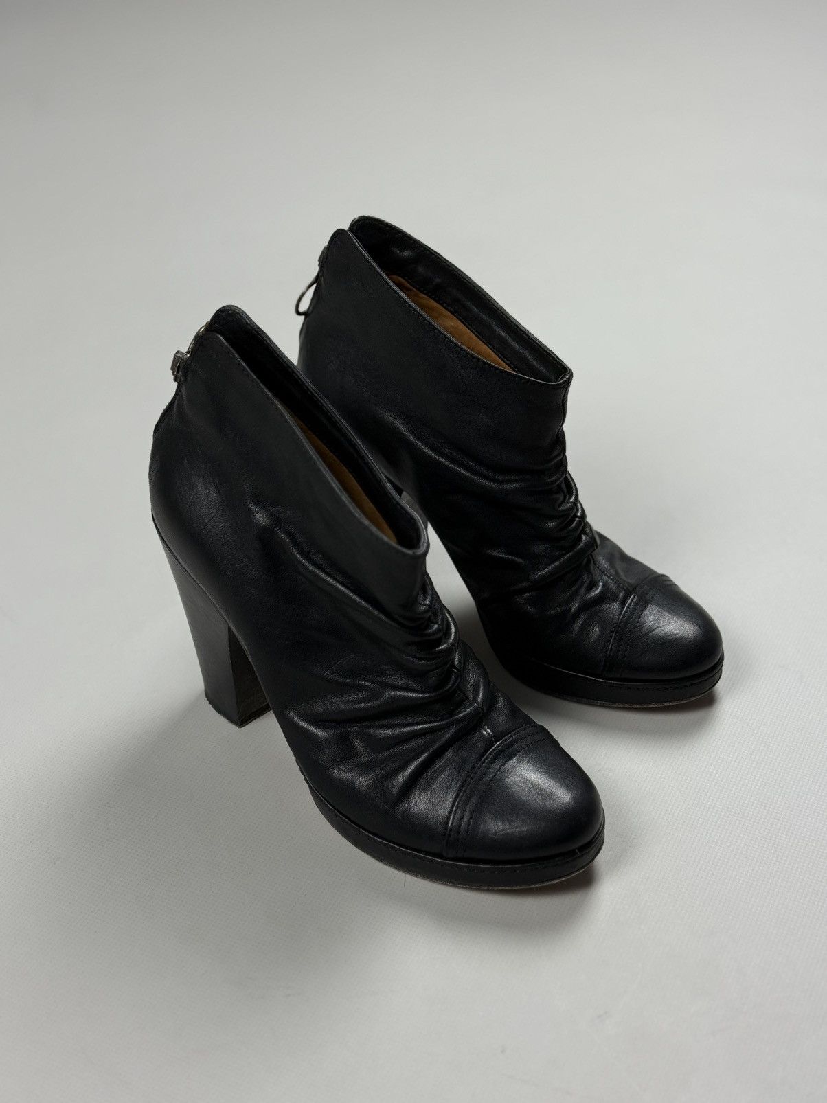 Fiorentini + Baker Fiorentini Baker Leather Avant-Garde Heeled Boots Shoes Size US 6.5 / IT 36.5 - 2 Thumbnail
