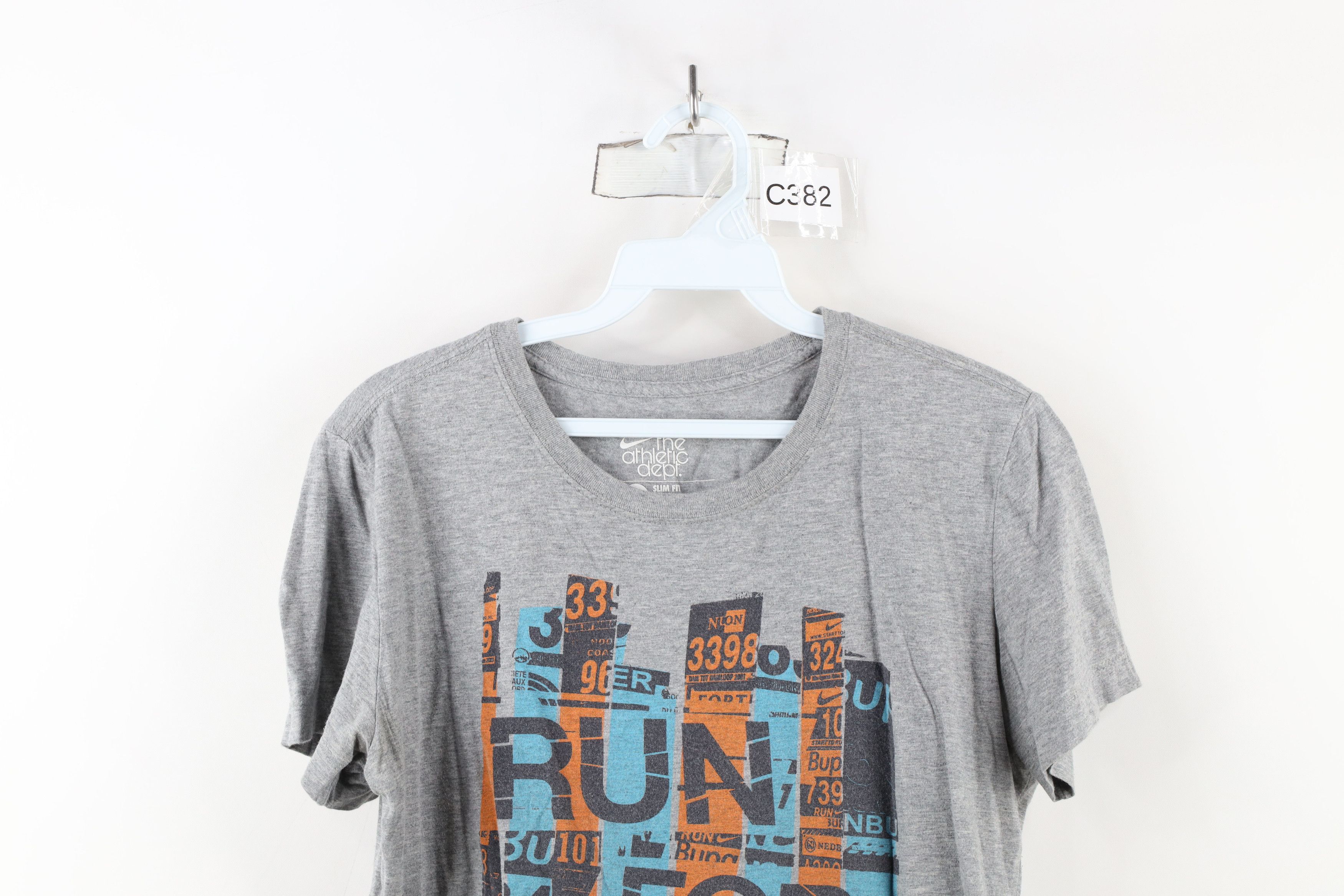 Nike × Vintage Vintage Nike Netherlands For It Short Sleeve T-Shirt Gray Size L / US 10 / IT 46 - 2 Thumbnail