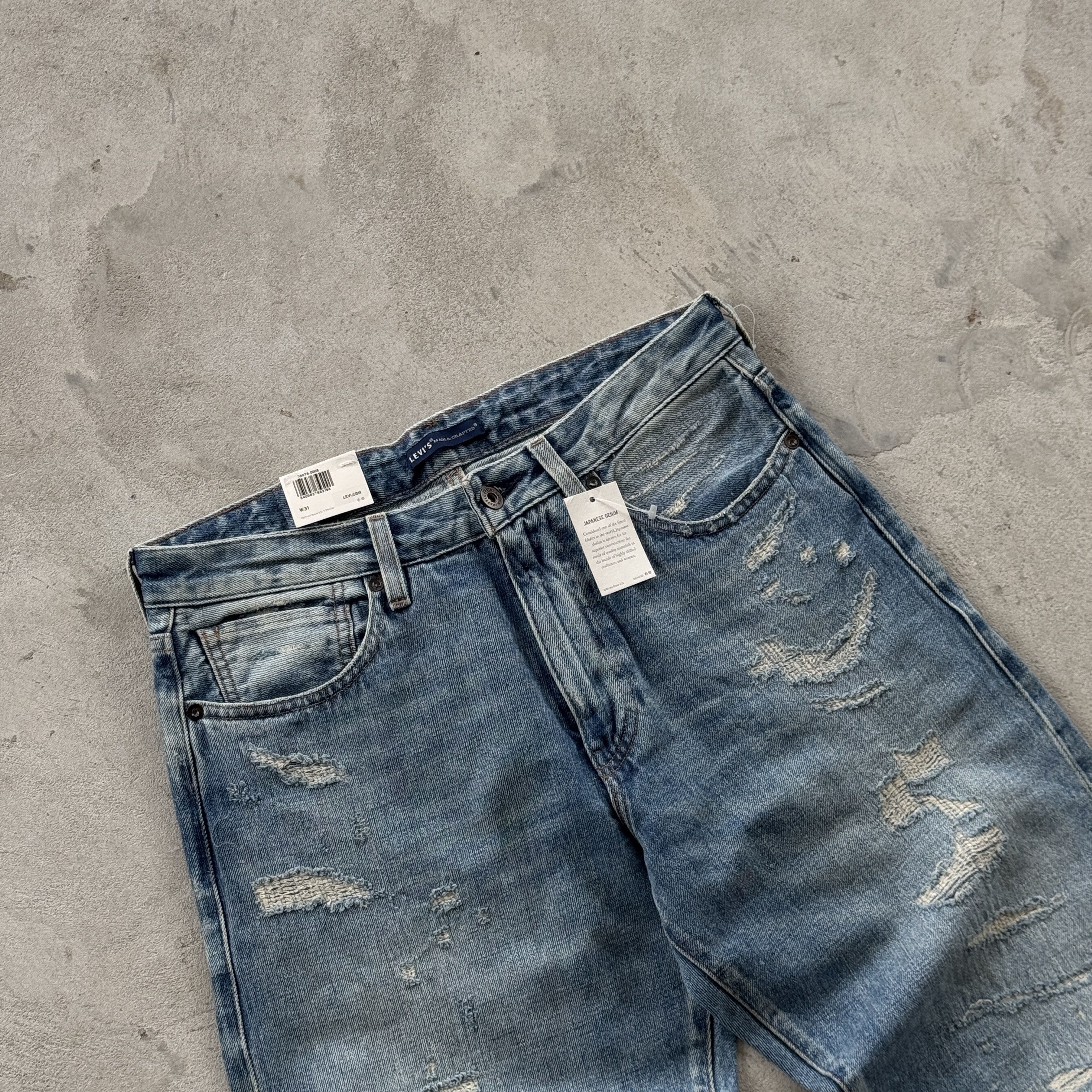 Levi's 90s Levi's Japanese Salvadge Baggy Washed Blue Jeans Size US 31 - 5 Thumbnail
