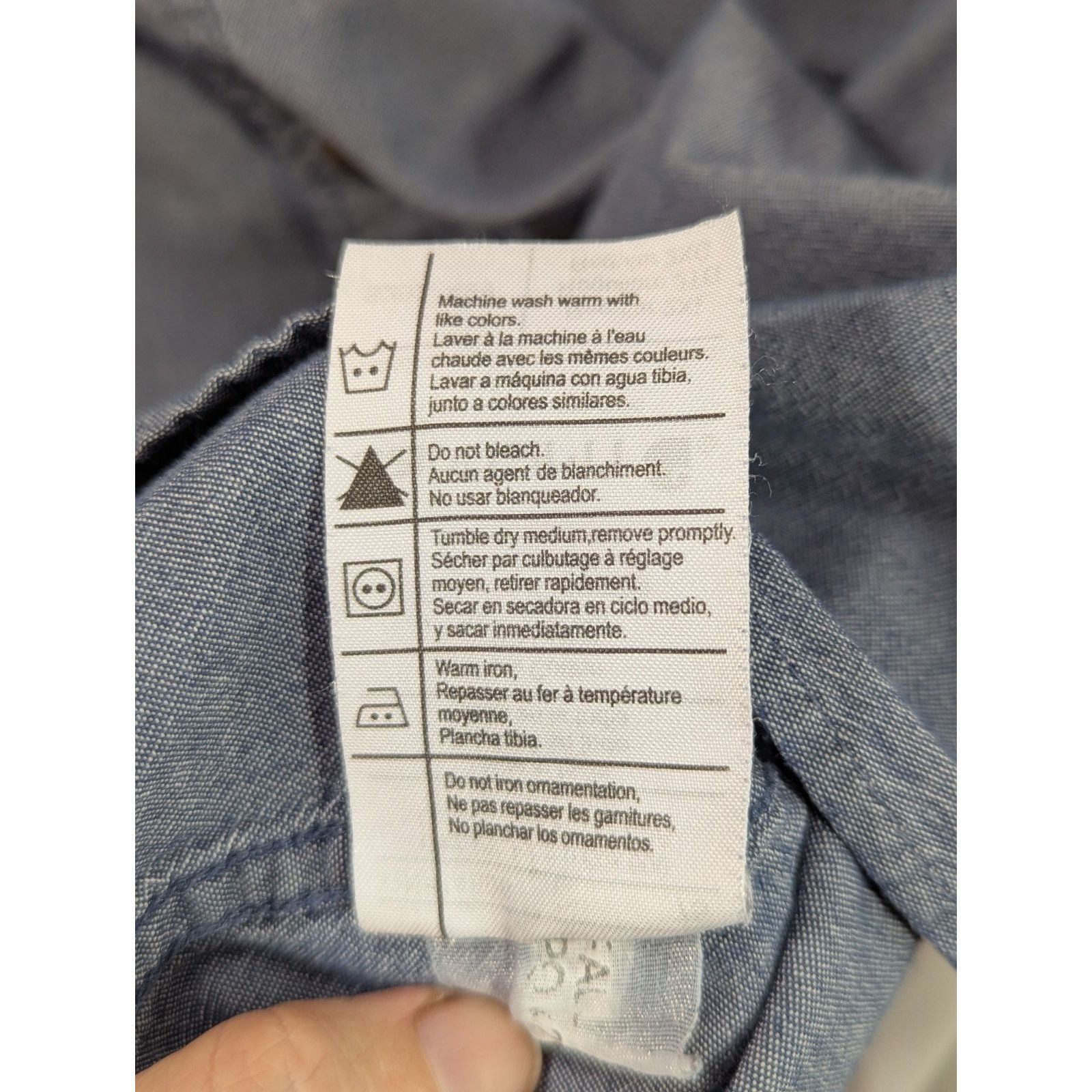 Carhartt Carhartt Heavy Cotton Canvas Work Shirt Blue Distressed 2XL Size US XXL / EU 58 / 5 - 7 Thumbnail