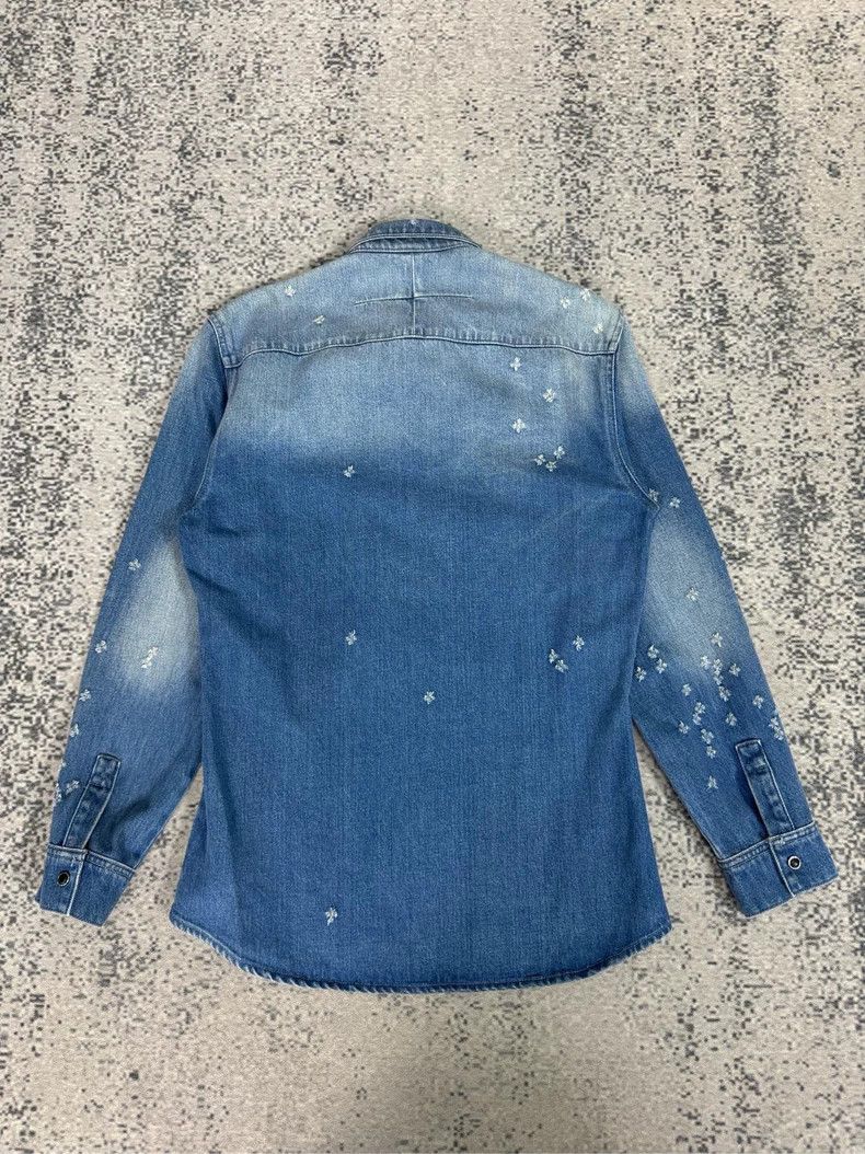 Givenchy Givenchy Worn-Out Washed Blue Denim Jacket Size US S / EU 44-46 / 1 - 2 Thumbnail