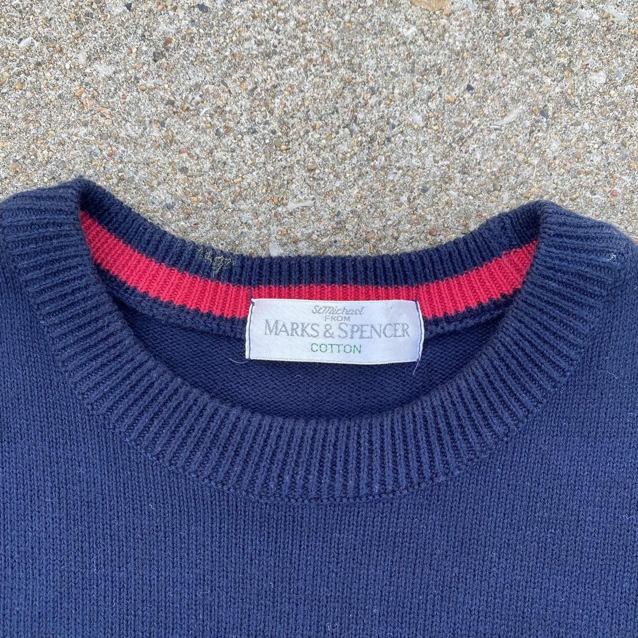 Marks & Spencer Vintage striped golf sweatshirt sweater Size US L / EU 52-54 / 3 - 8 Thumbnail