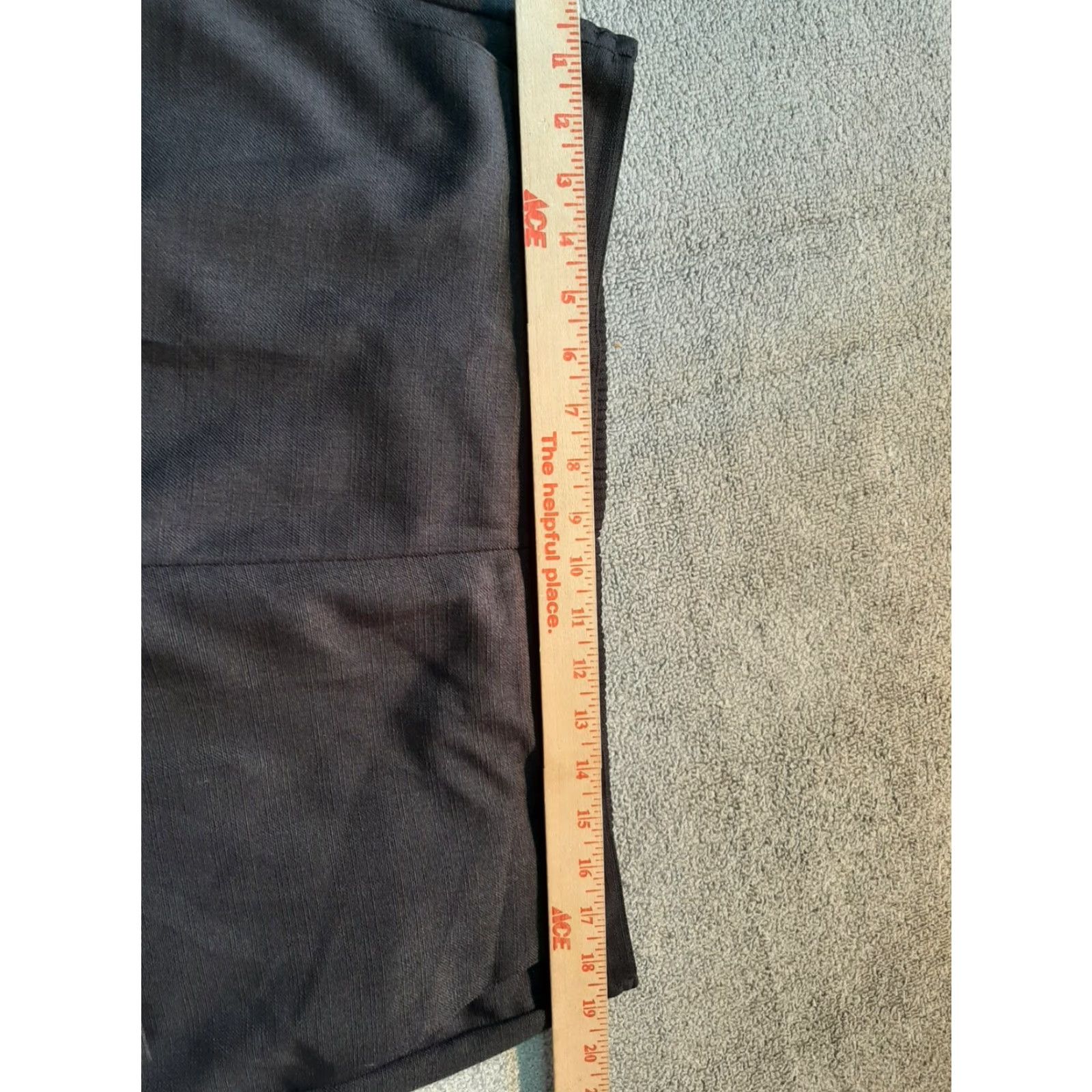 Vintage ALFRED DUNNER Womens Pants Size 18 Black Stretch Polyester Size 40" / US 18 - 3 Thumbnail