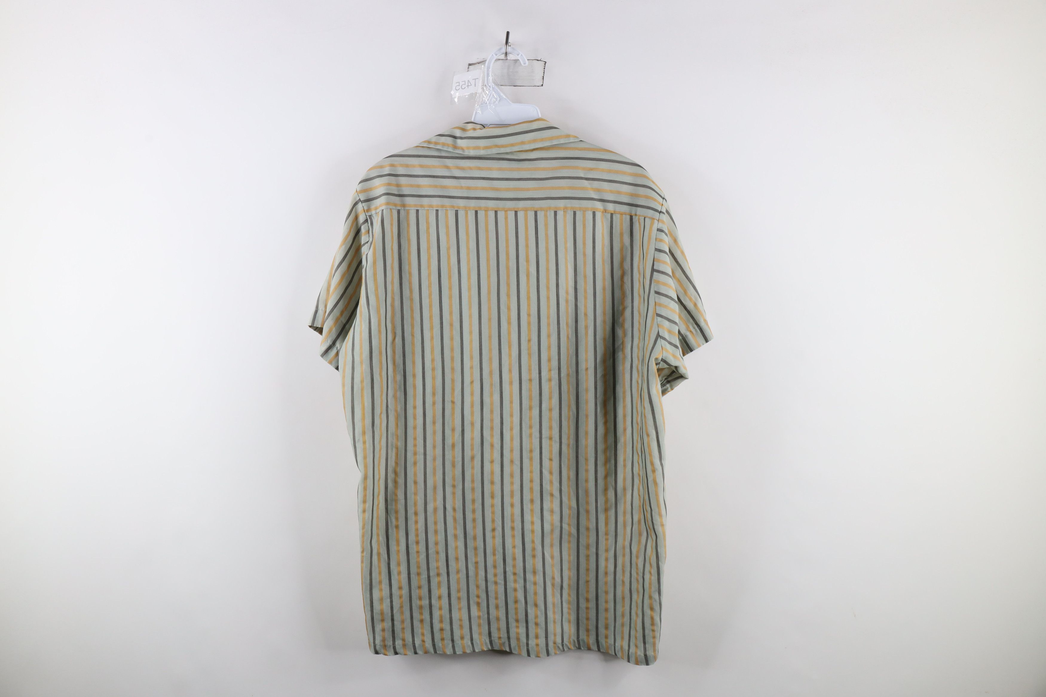 Macys × Vintage Vintage 50s 60s Macys Striped Looped Collar Button Shirt Size US M / EU 48-50 / 2 - 12 Thumbnail