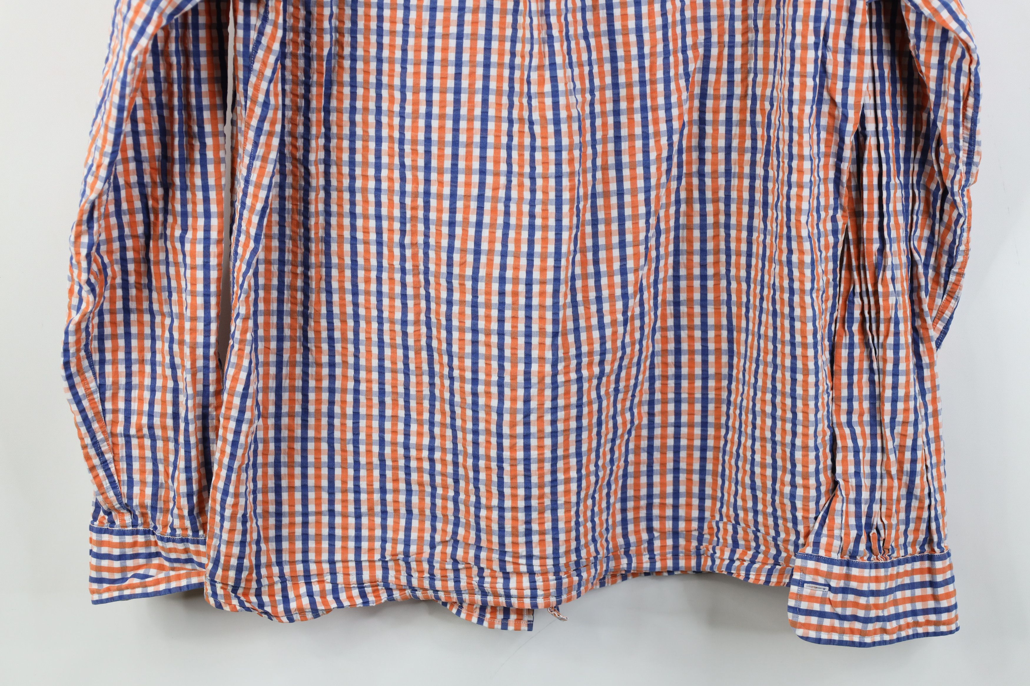 Brooks Brothers Brooks Brothers Seer Sucker Collared Button Down Shirt Plaid Size US L / EU 52-54 / 3 - 12 Thumbnail