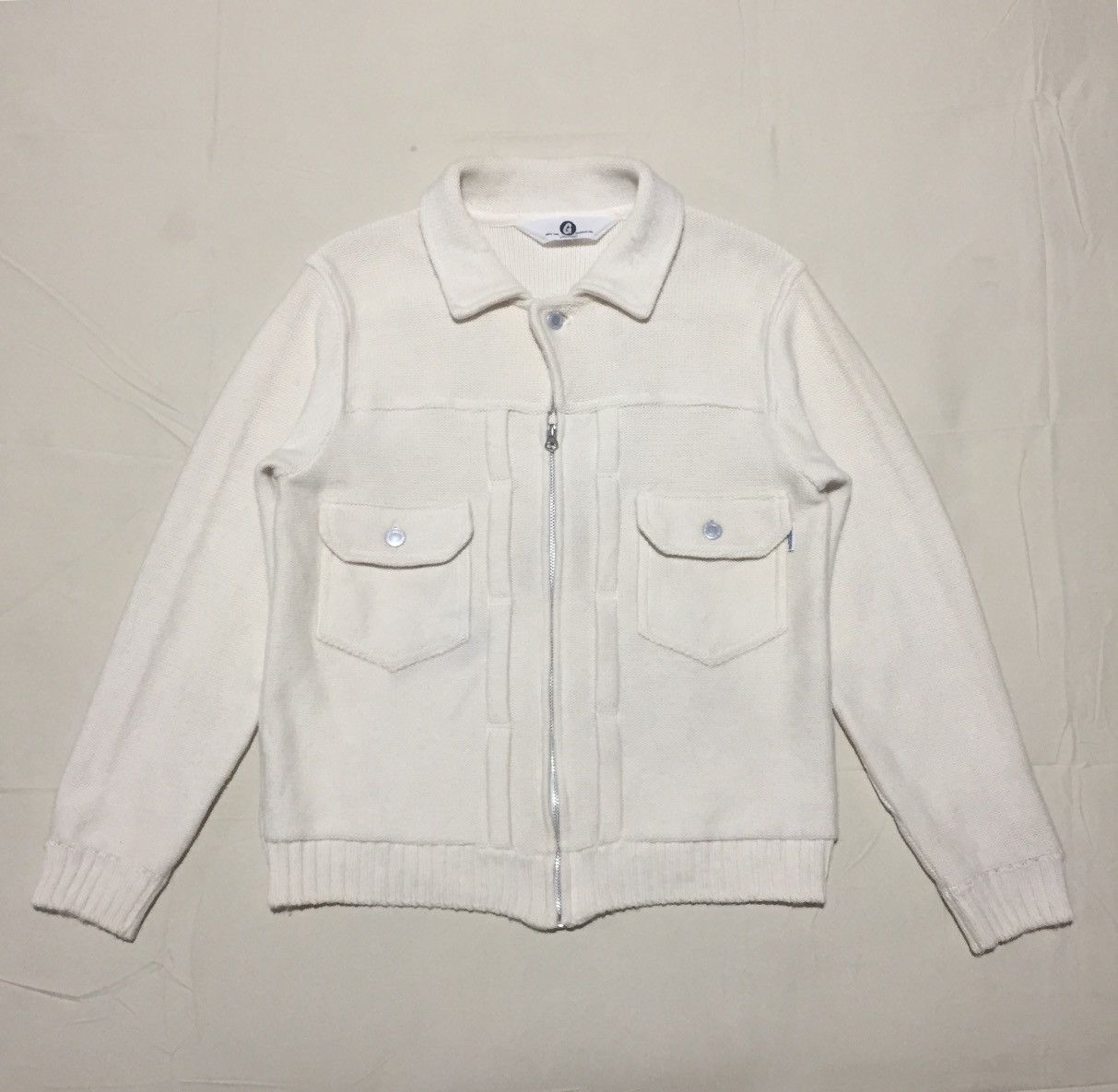 GOODENOUGH GOODENOUGH Cable Knit Sleeve Changeover Fisherman Knit Zip Size US M / EU 48-50 / 2 - 1 Thumbnail