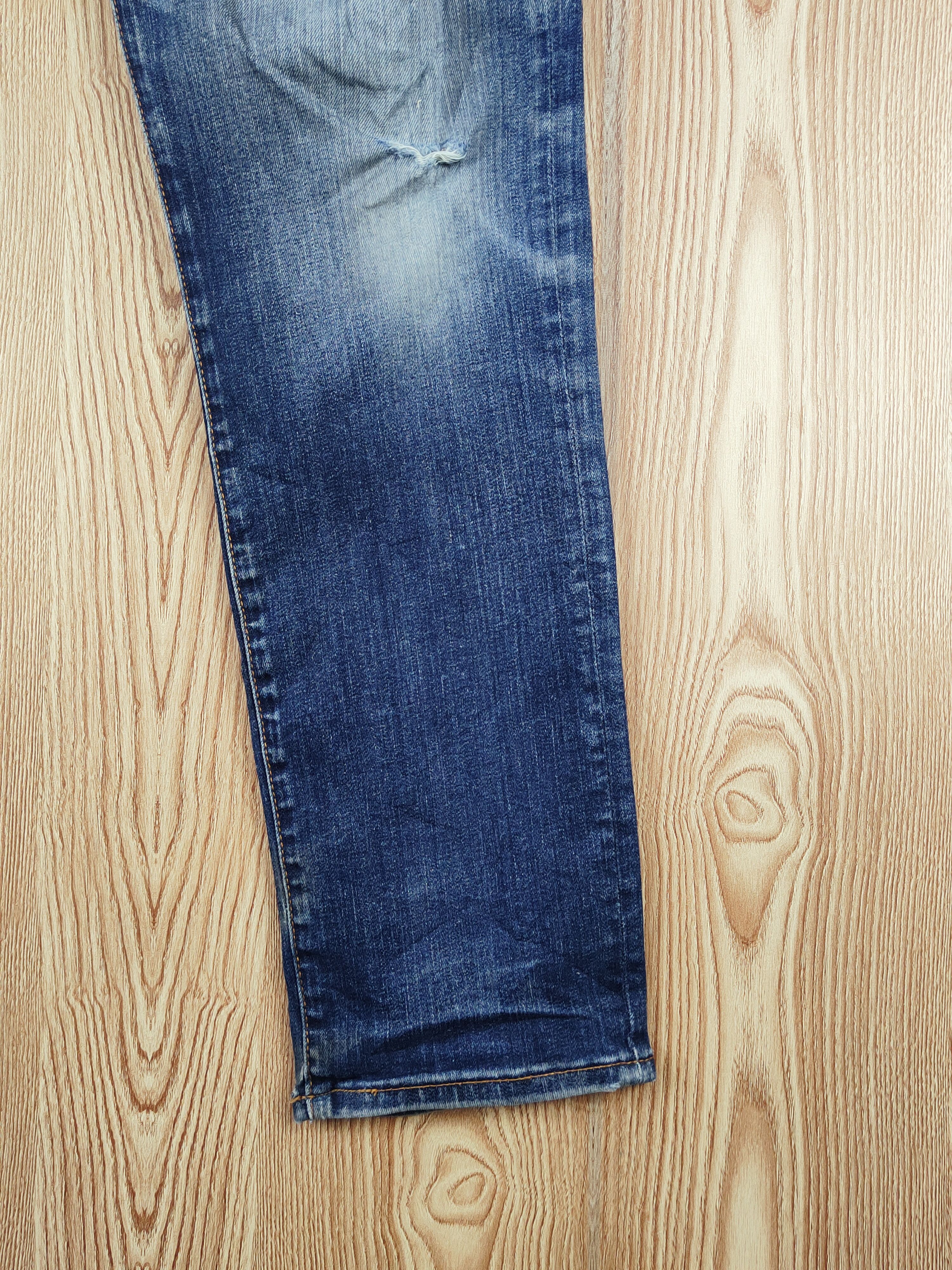 Gap Gap Dark Blue Distressed Ripped Jeans #S2693 Size US 32 / EU 48 - 6 Thumbnail