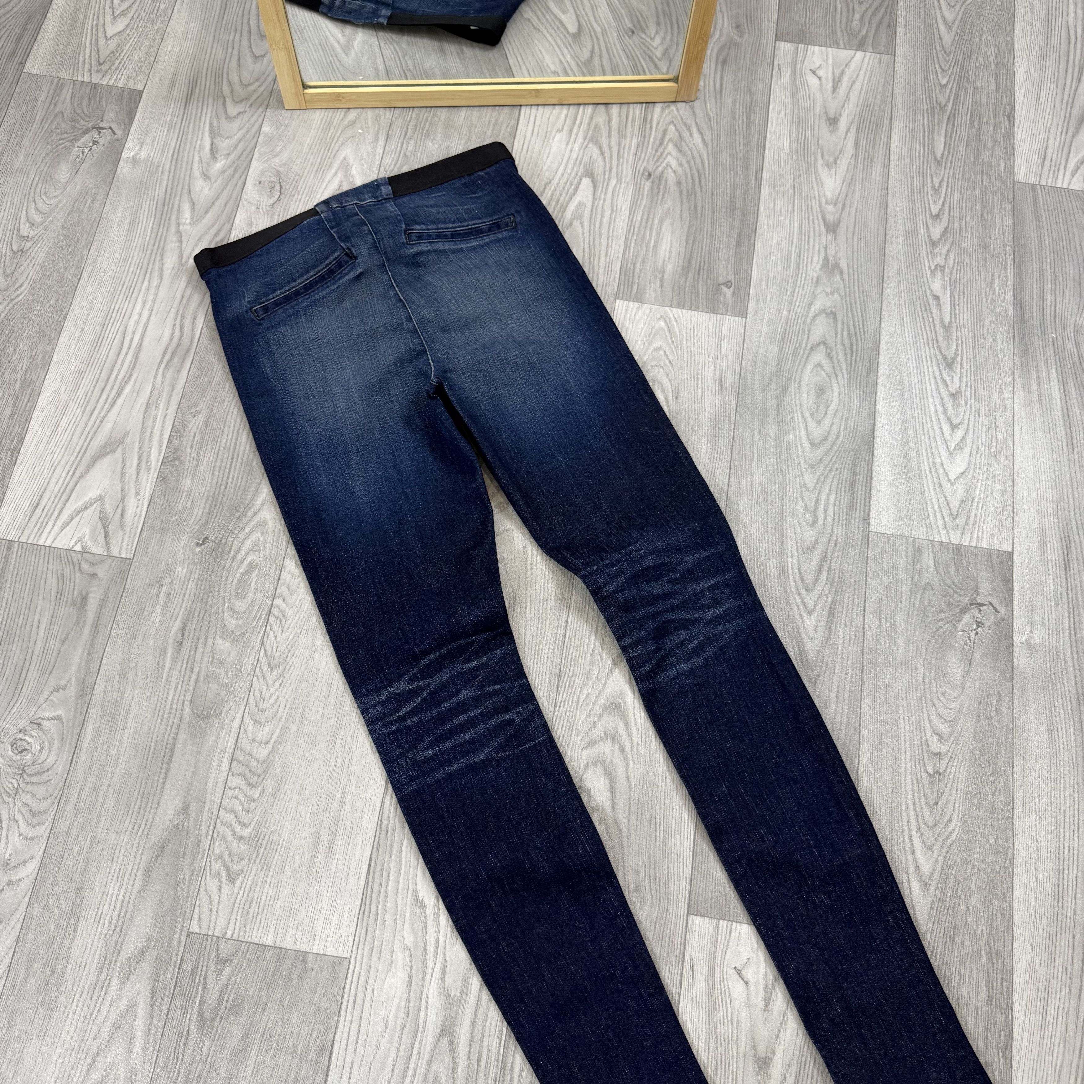 Helmut Lang Vintage Helmut Lang 00s Printed Graphic Jeans Leggins Pants Size 29" - 6 Thumbnail