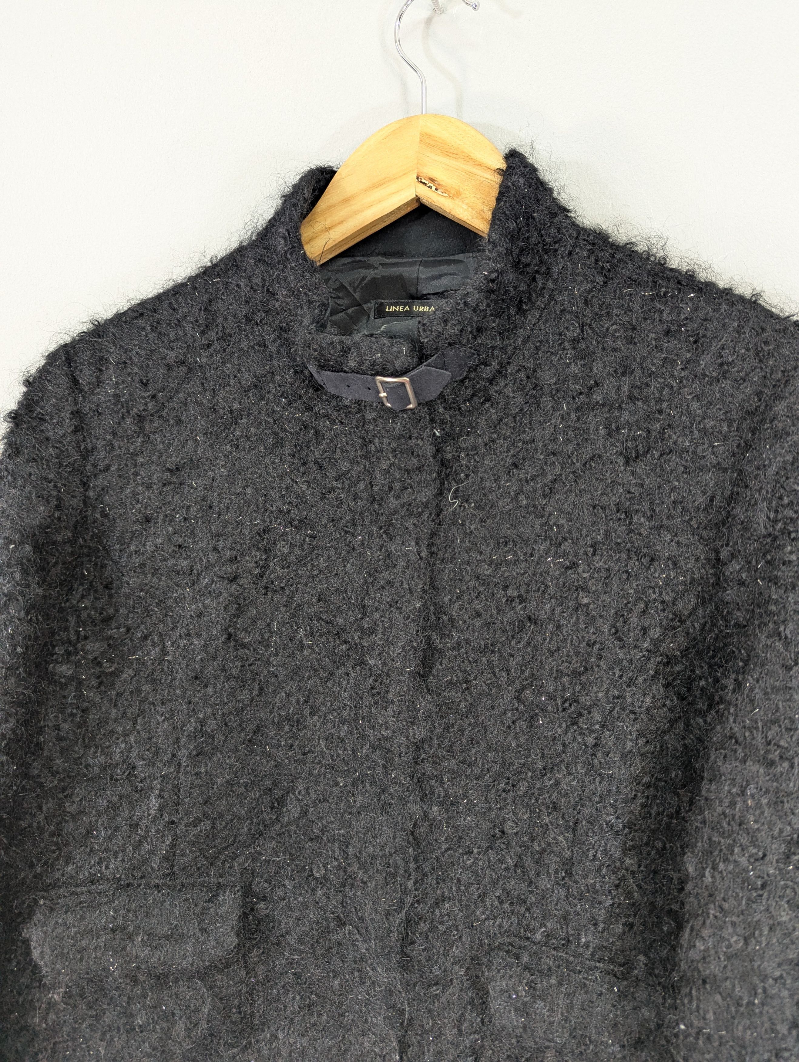 Designer × Japanese Brand × Linea Linea Urbano Hair Zipper Cropped Black Jacket Ifsixwasnine Size L / US 10 / IT 46 - 4 Thumbnail