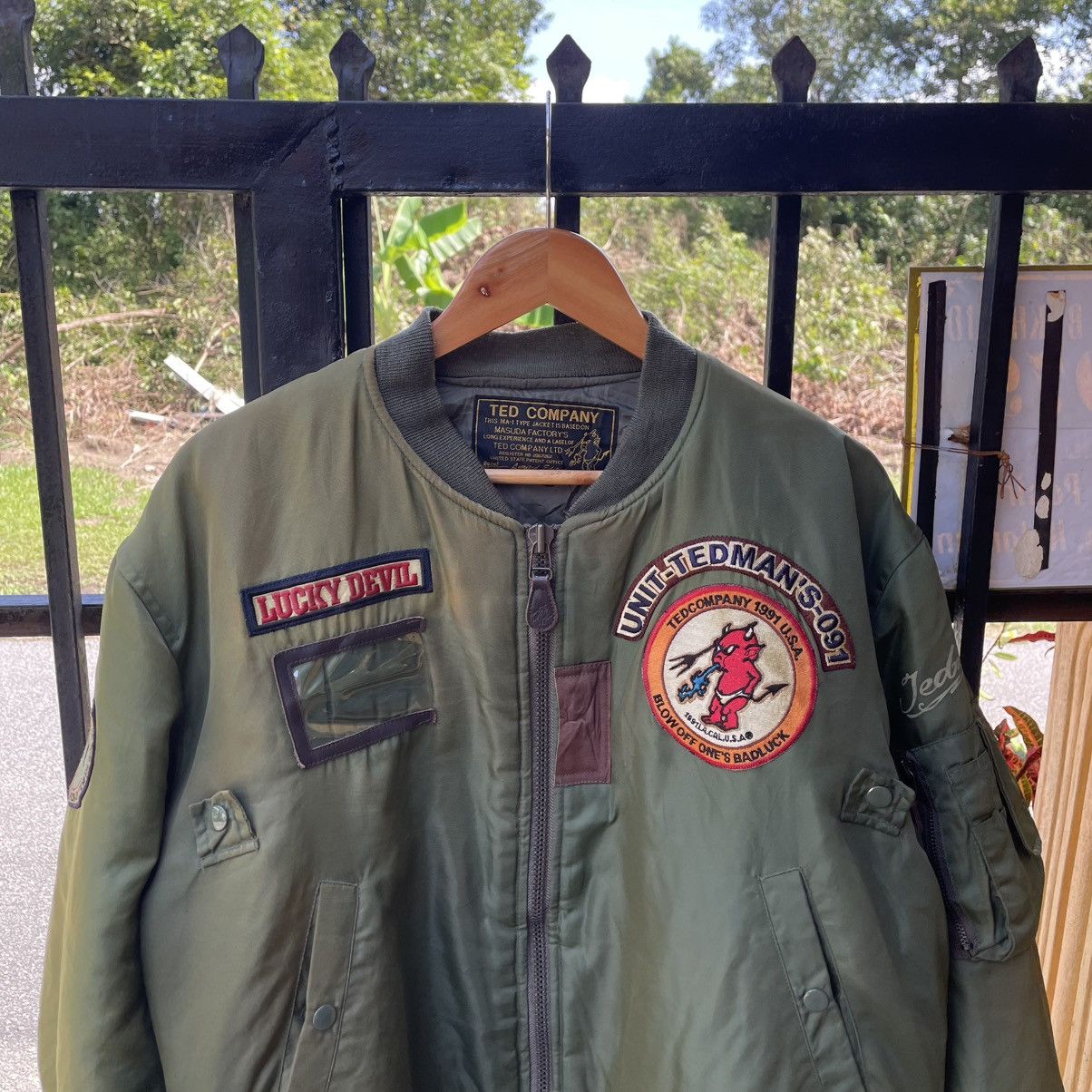 Tedman 🔥🇯🇵Type 1 MA Tedman Company Sun Faded Bomber Light Jacket Size US L / EU 52-54 / 3 - 3 Thumbnail