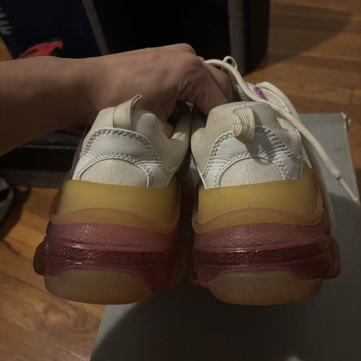 Balenciaga 9w-Balenciaga Triple S Clear Sole white and pink Size US 9 / IT 39 - 6 Thumbnail