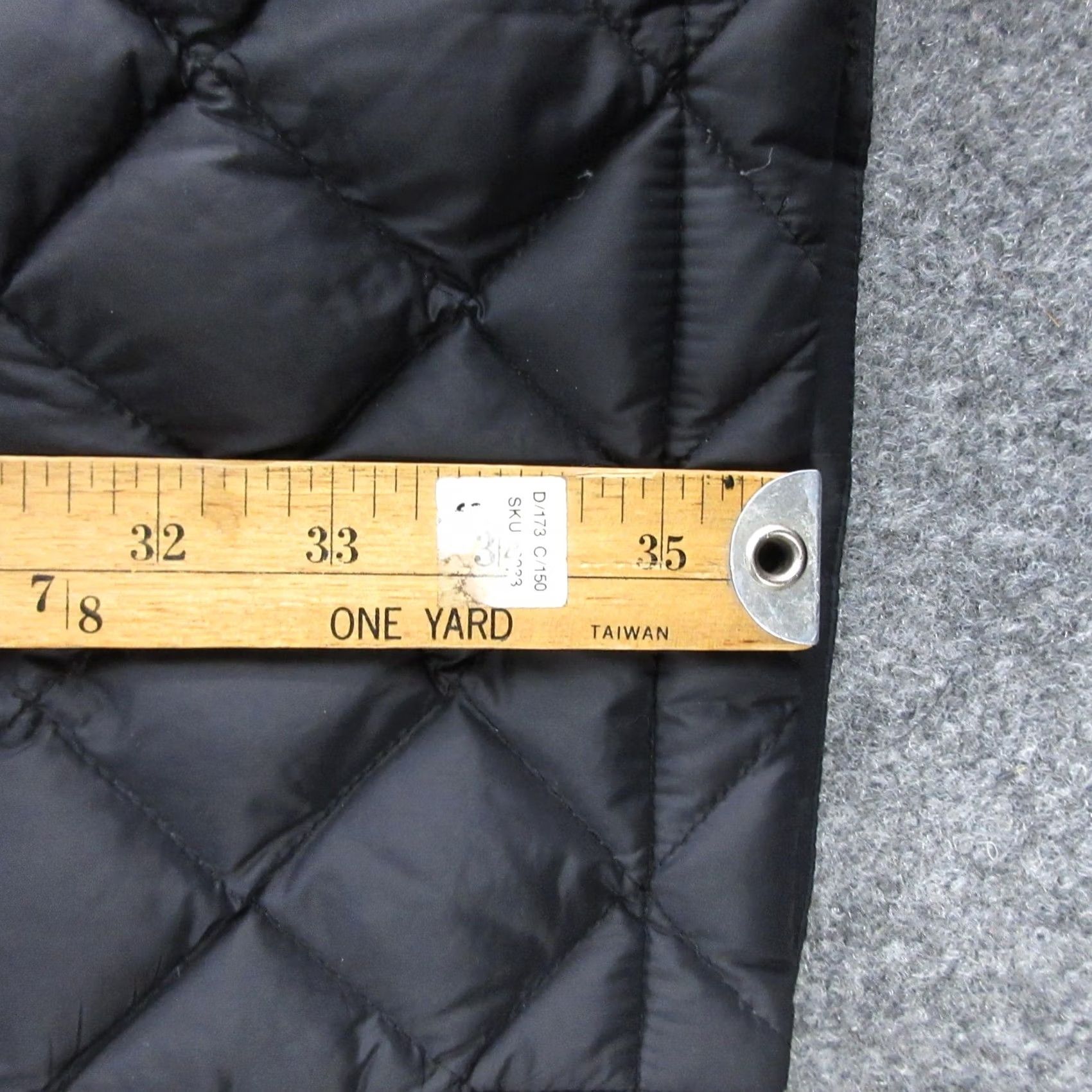 J. Jill J. Jill Coat Womens Medium Black Quilted Down Snap Front Pockets Mid Length Size M / US 6-8 / IT 42-44 - 3 Thumbnail