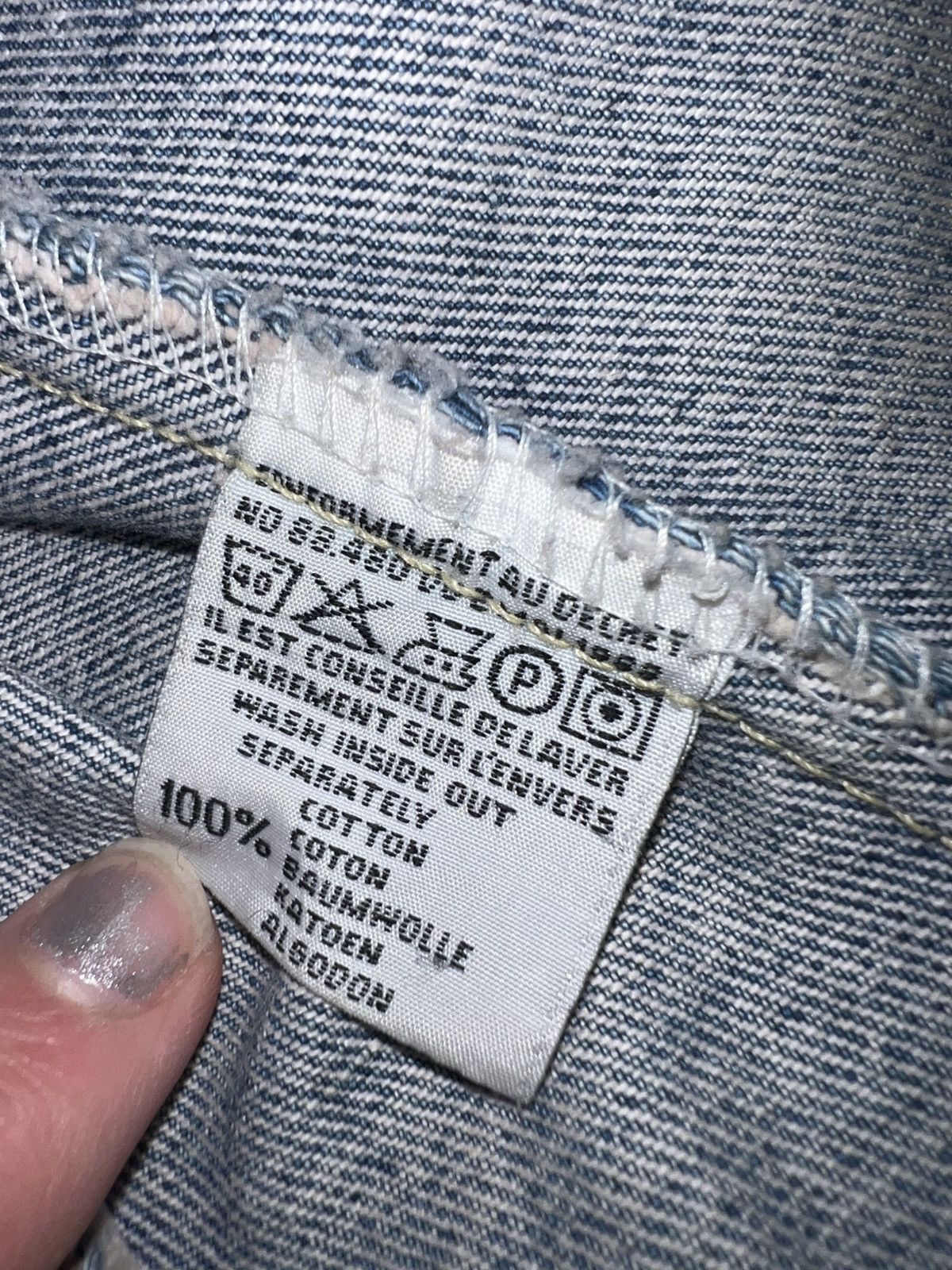 Versace Versace biker jean jacket 80/90s Gianni era (very rare) Size US M / EU 48-50 / 2 - 7 Thumbnail