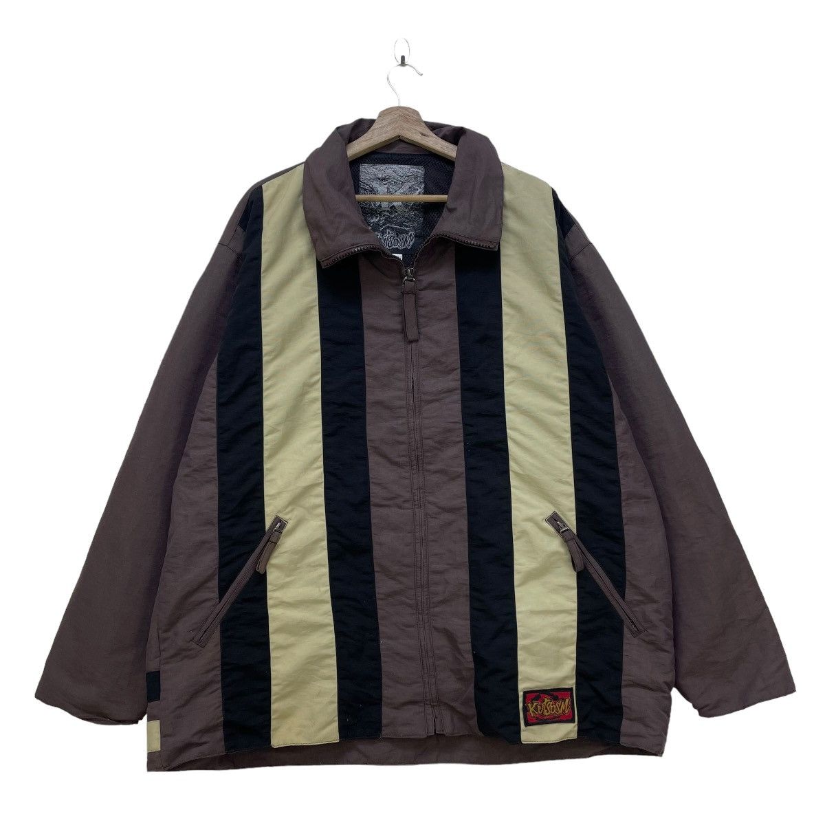 Ski Jacket Japanese Brand Kutsom Stripe Jacket