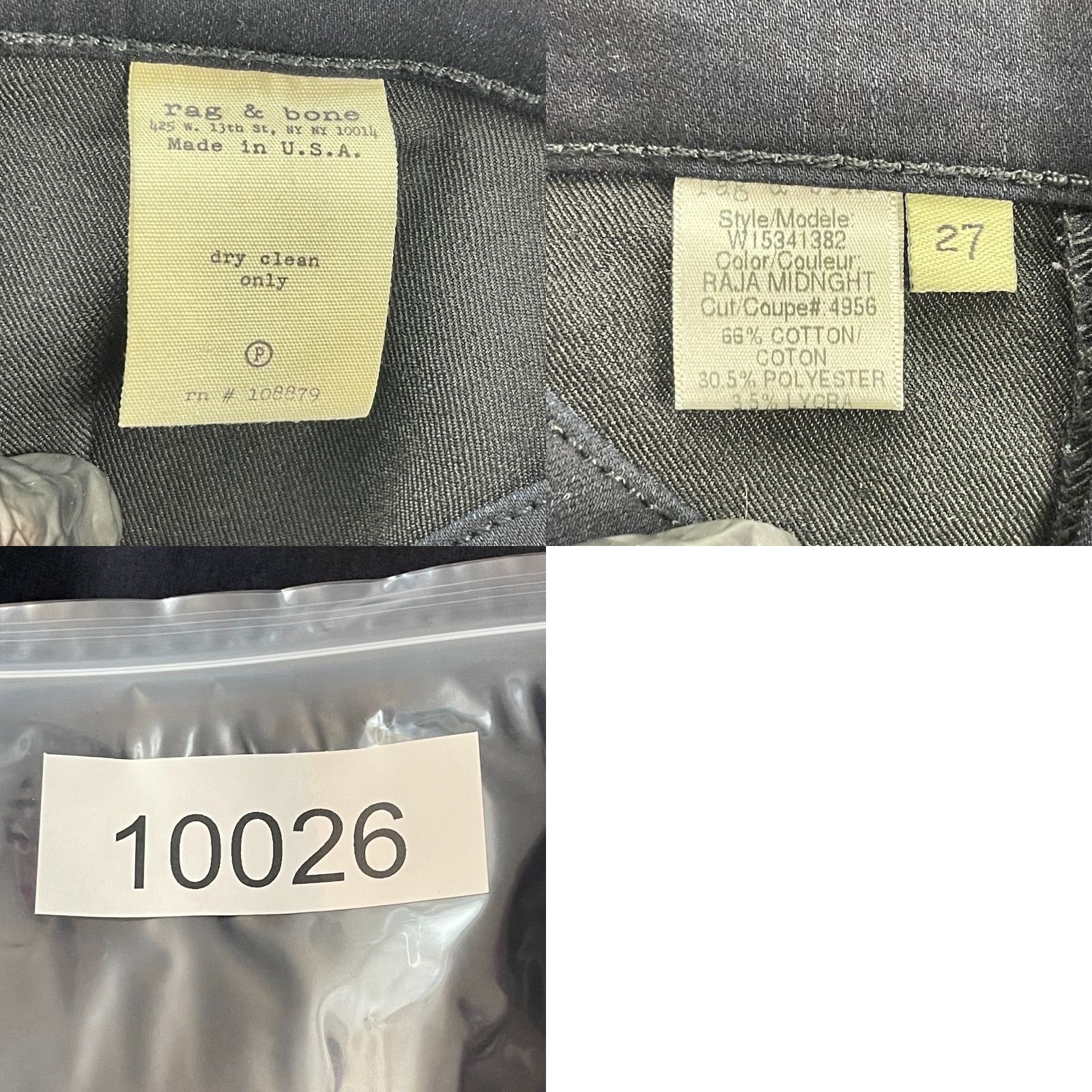 Rag & Bone rag & bone Raja Midnight Denim Embroidered Side Stretch Ankle Jeans Womens 27 Size 27" / US 4 / IT 40 - 10 Thumbnail