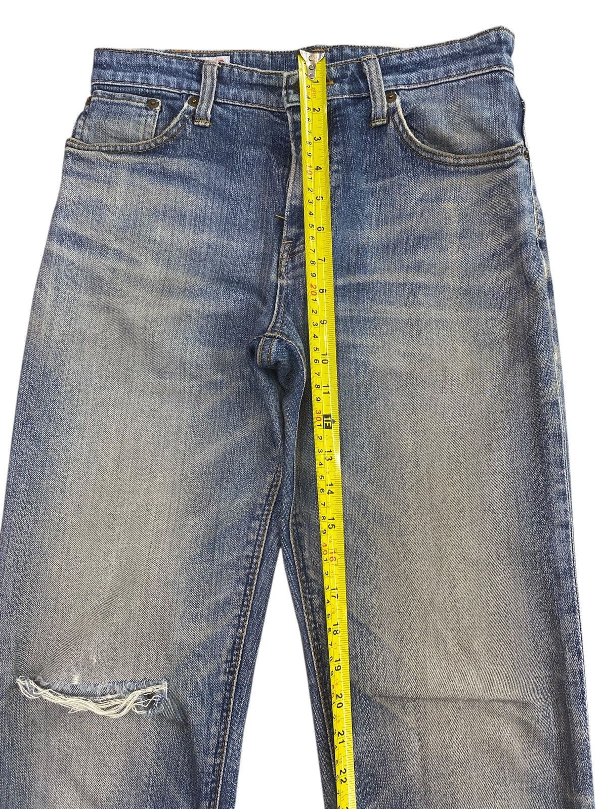 Edwin Edwin 503 Whiskers Faded Wash Style Ripped Jeans Size US 28 / EU 44 - 6 Thumbnail