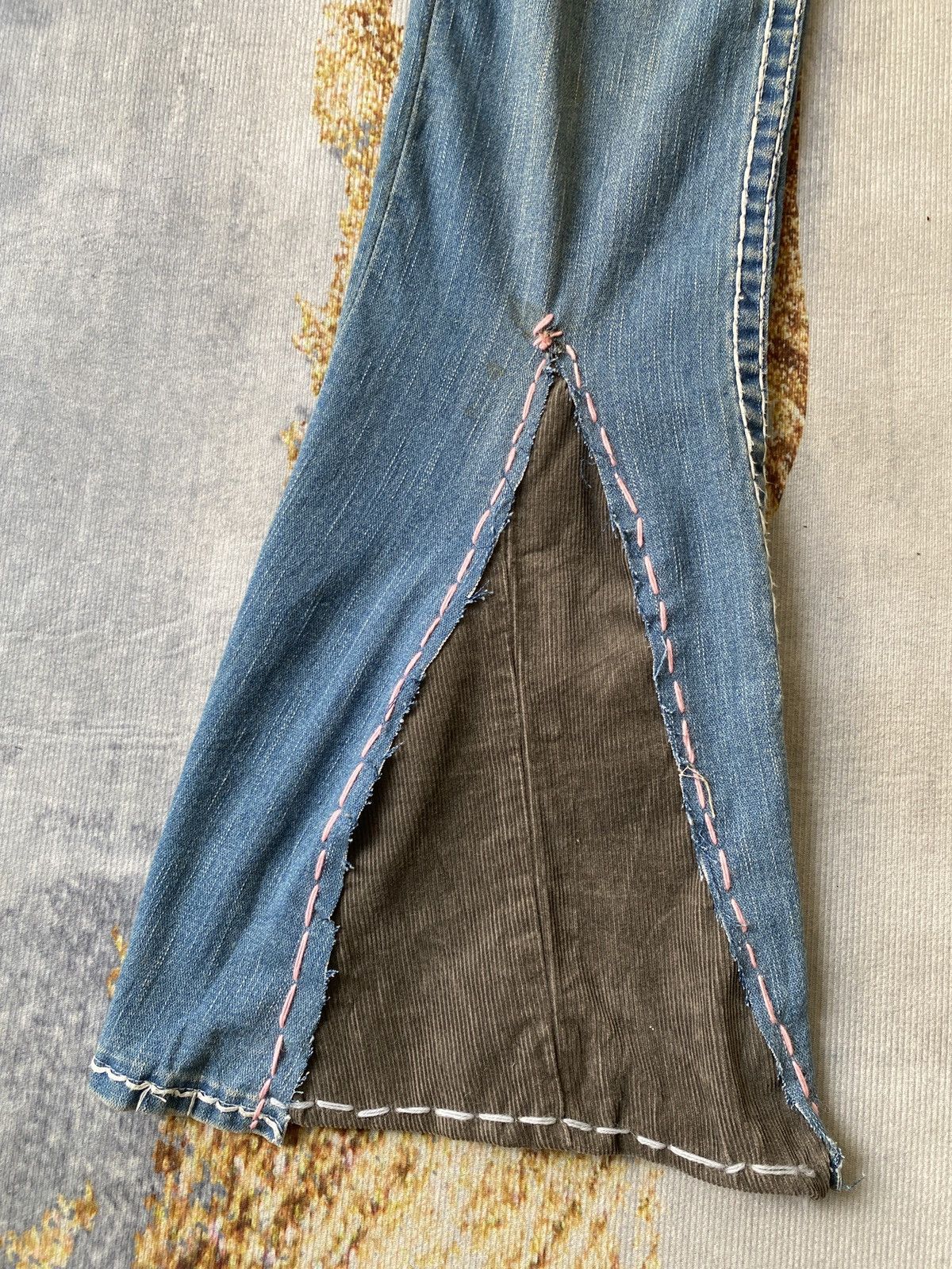 True Religion True Religion Remake Super Flare Low Rise Jeans Size US 28 / EU 44 - 10 Thumbnail