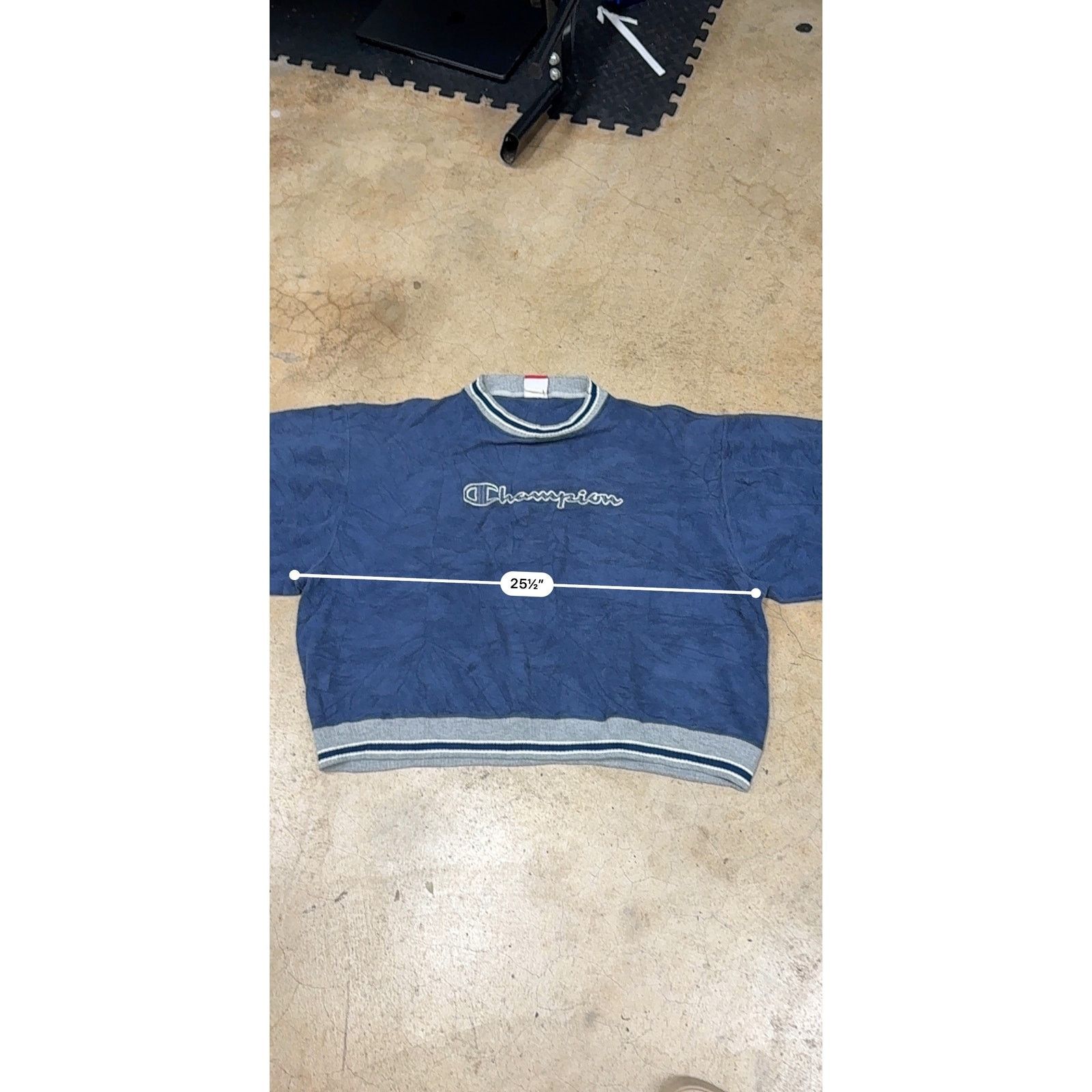 Champion Champion Vintage 90s Reverse Weave Navy Crewneck Sweater Size US XL / EU 56 / 4 - 10 Thumbnail