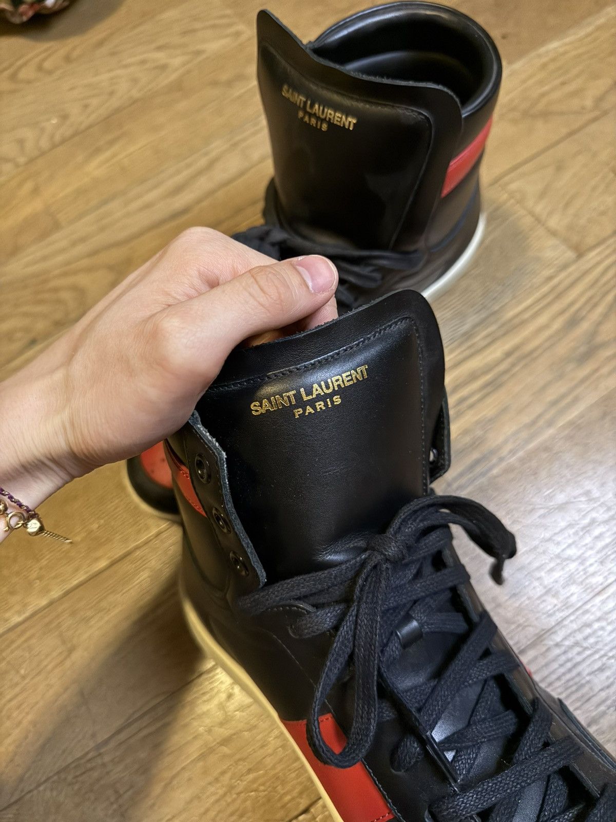 Saint Laurent Paris Saint laurent SL/10H bred sneakers Size US 8 / EU 41 - 3 Thumbnail