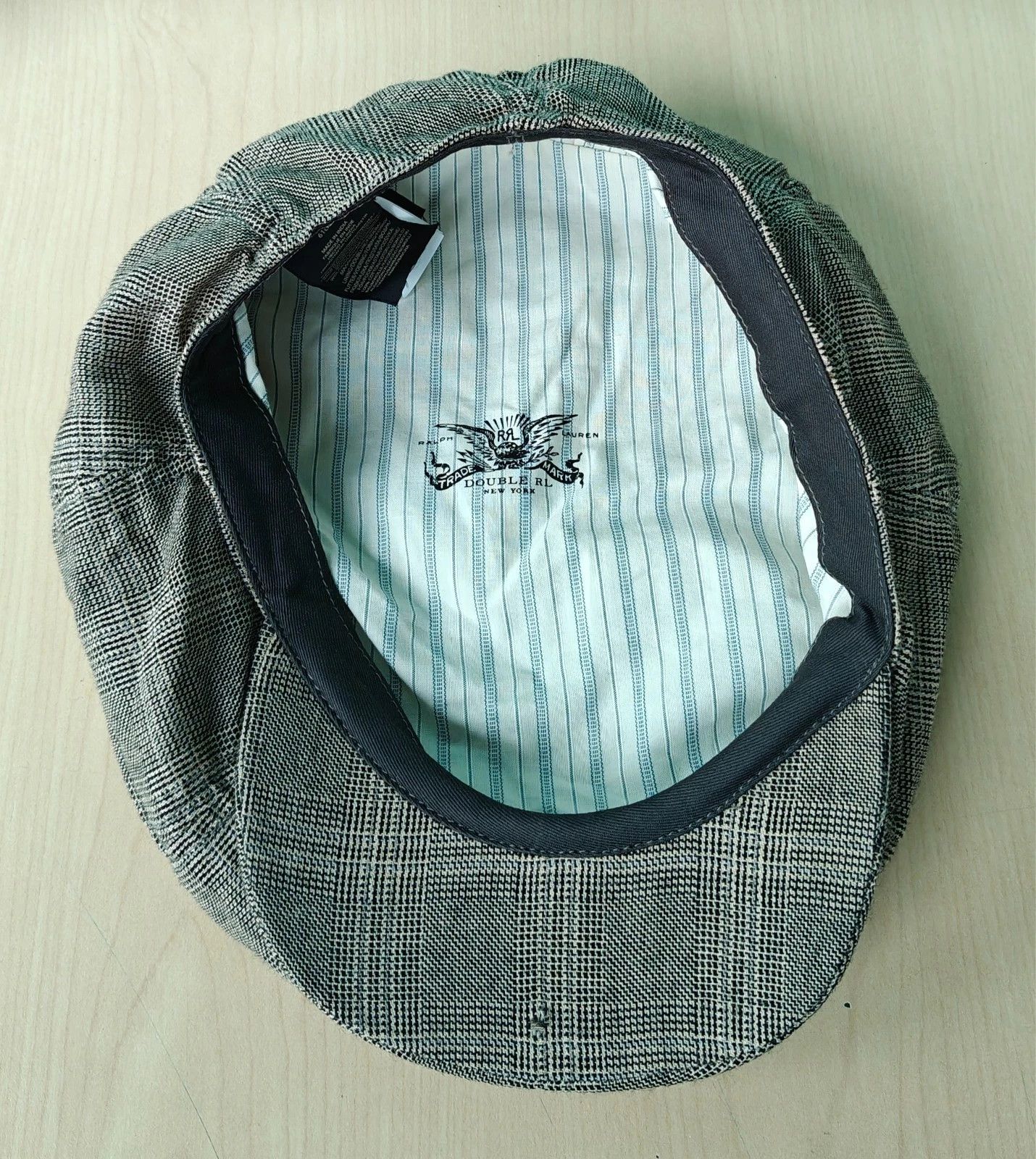 RRL Ralph Lauren DOUBLE RL Wool-Cotton Glen Plaid Newsboy Cap T/1916 Size ONE SIZE - 8 Thumbnail