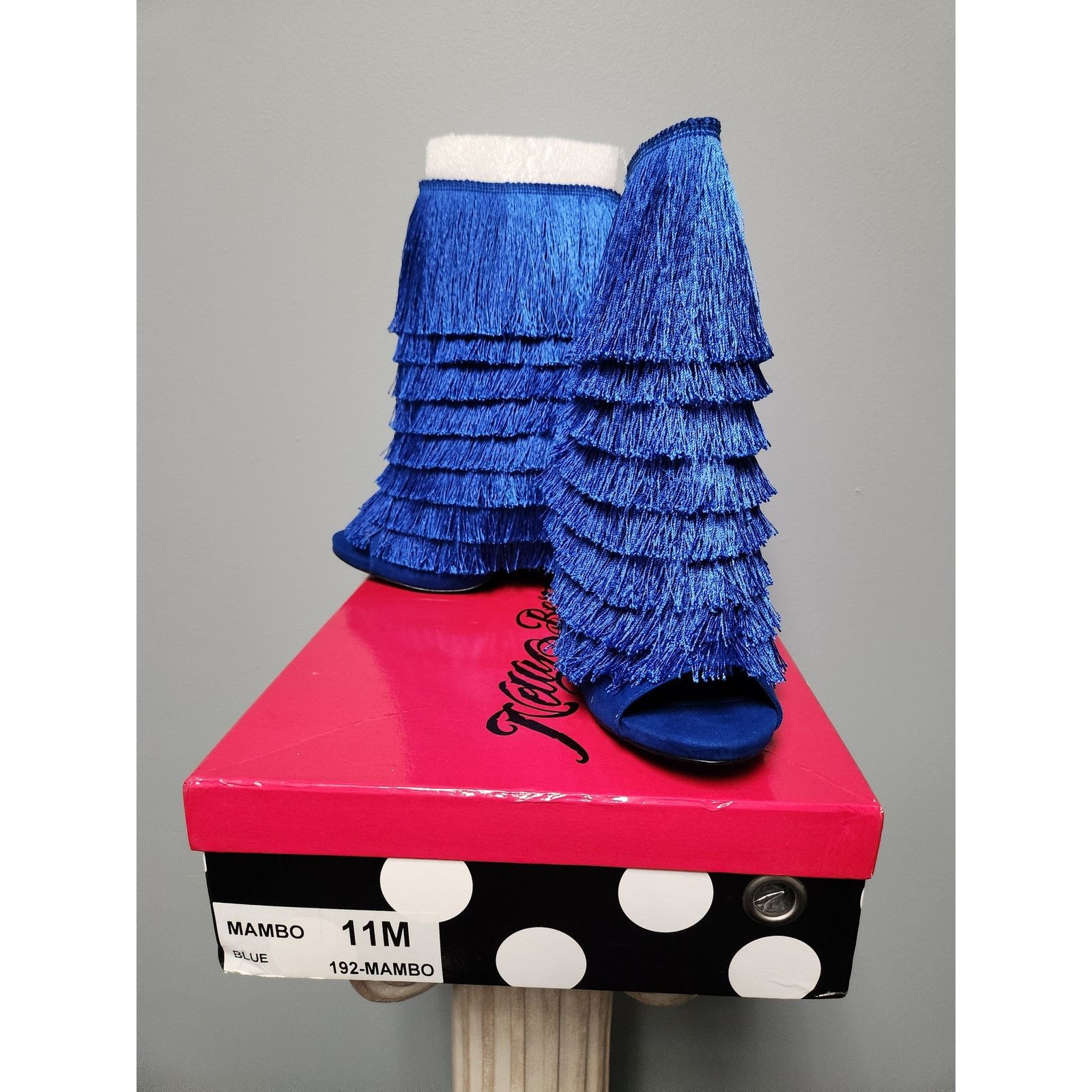 Mambo NWOT Mambo Fringe Heels in Blue 11 Size US 11 / IT 41 - 6 Thumbnail