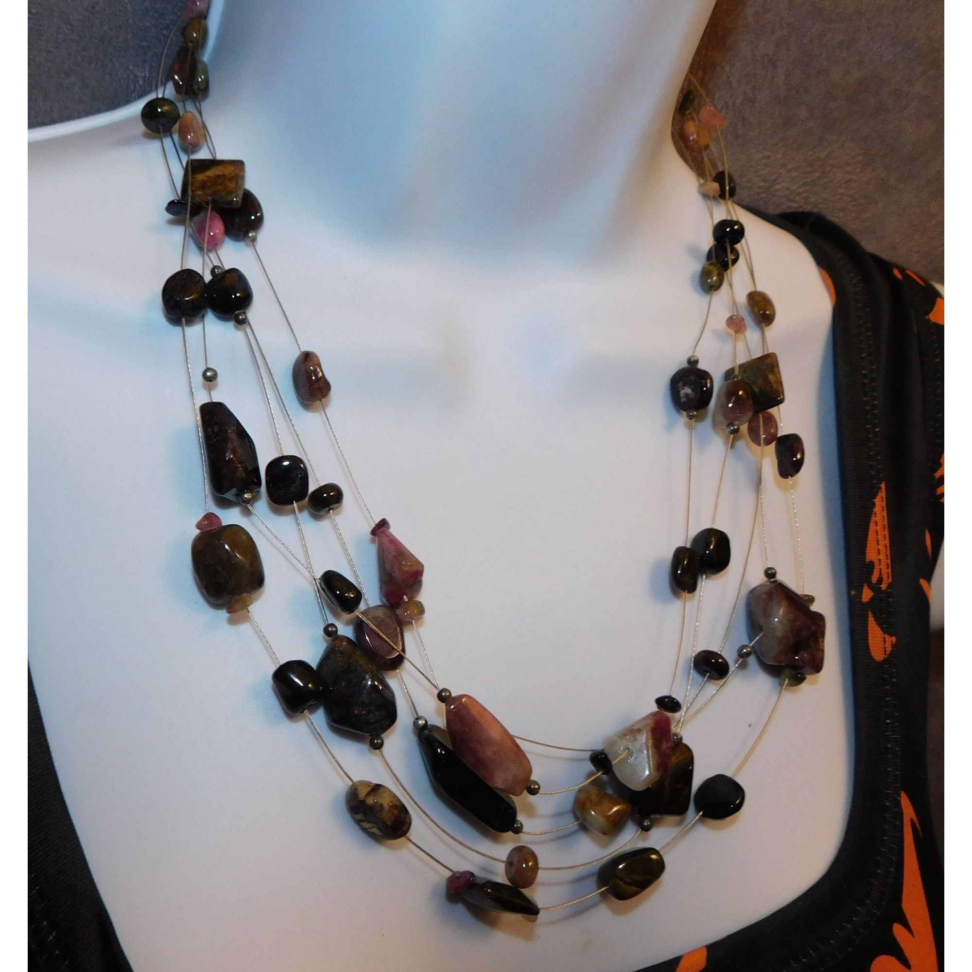 Coldwater Creek Coldwater Creek Tumbled Gem Stone Necklace Size ONE SIZE - 6 Thumbnail