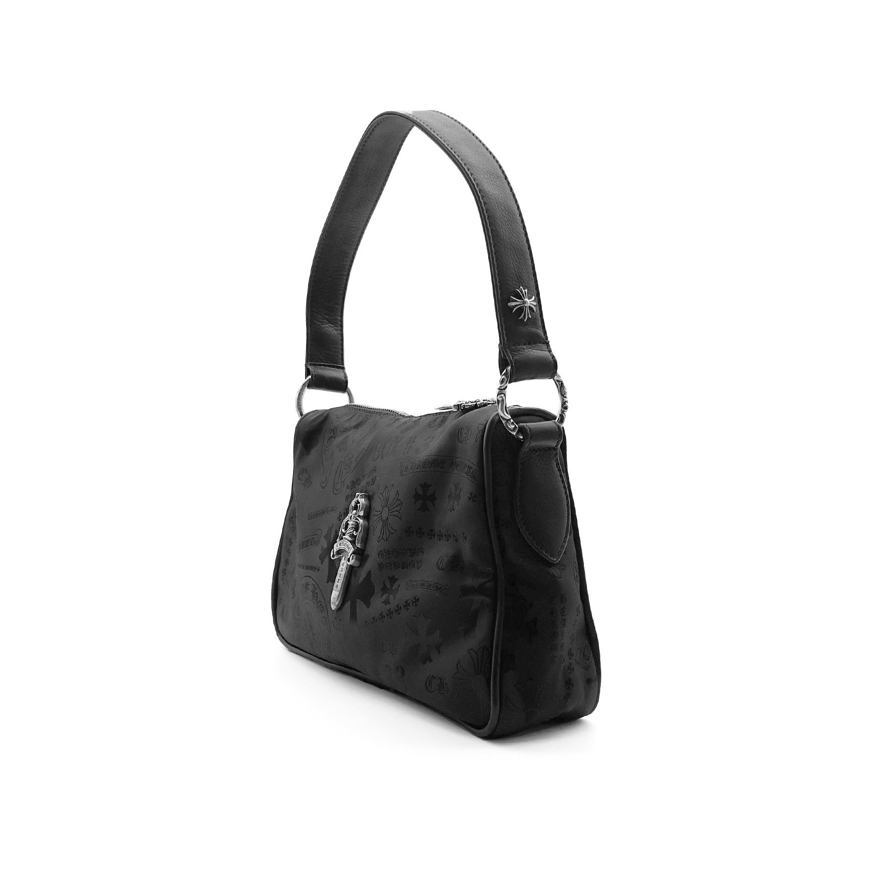 Chrome Hearts Chrome Hearts Silver Dagger Tonal Monogram Black Nugget Bag Size ONE SIZE - 2 Thumbnail