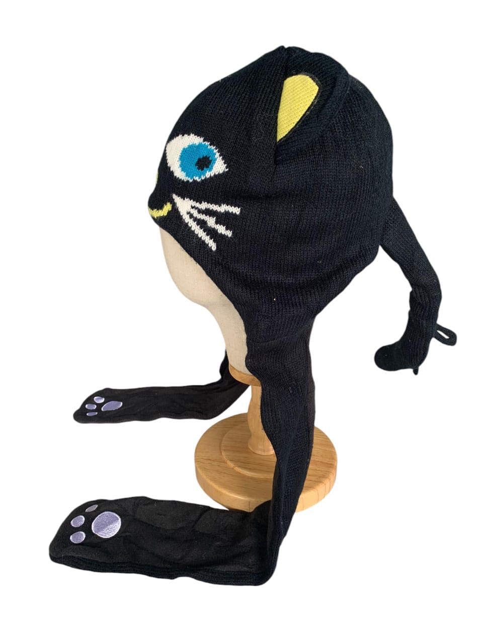 Japanese Brand Rare Bunny Horn Cat Ears Face Beanie Hats Size ONE SIZE - 7 Thumbnail