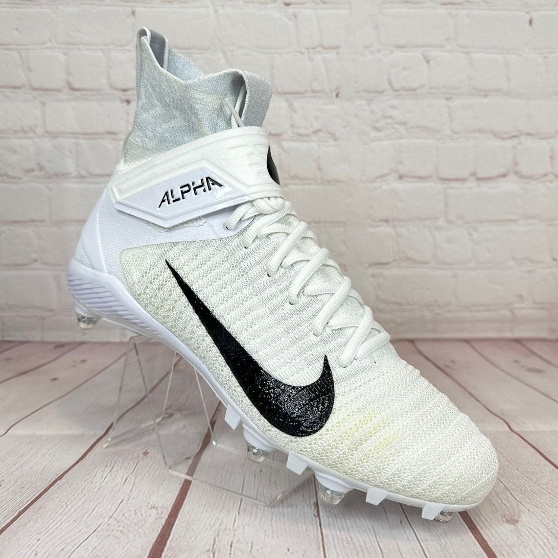 Nike Alpha Menace Elite 2 Flyknit White Football Cleats