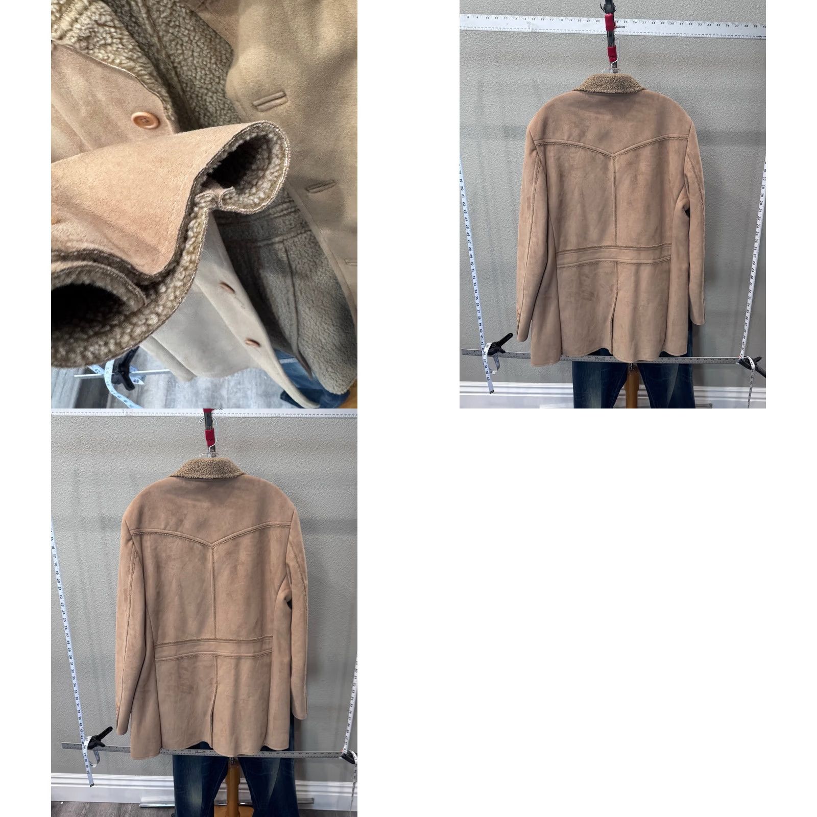 Perry Ellis Perry Ellis Jacket Mens Blazer M Sherpa Button Up Coat Multicolor Medium Size 40R - 8 Thumbnail