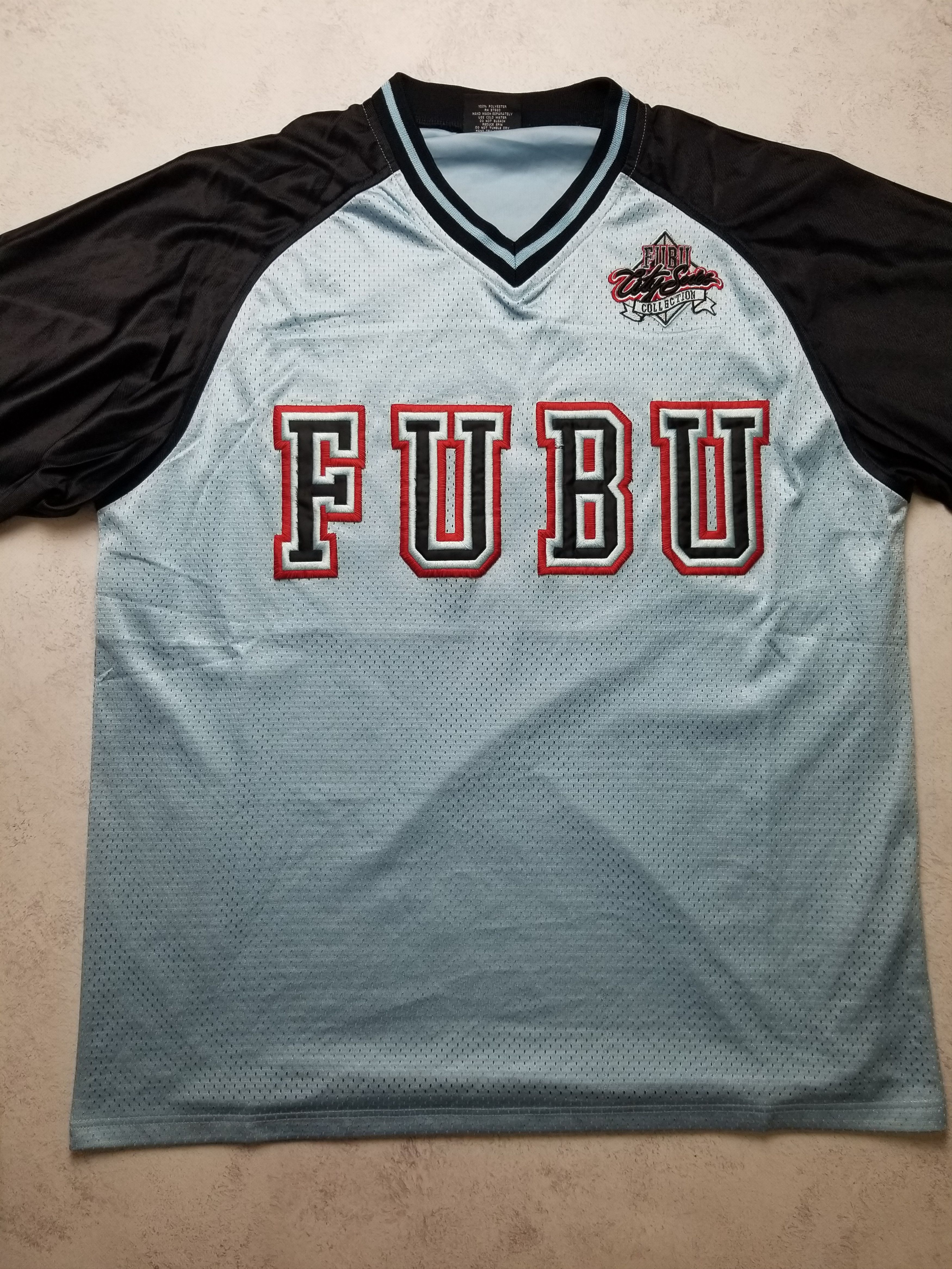 Fubu Vintage FUBU 05 Rap Hip Hop Retro Y2K Blue Jersey Size US L / EU 52-54 / 3 - 17 Thumbnail