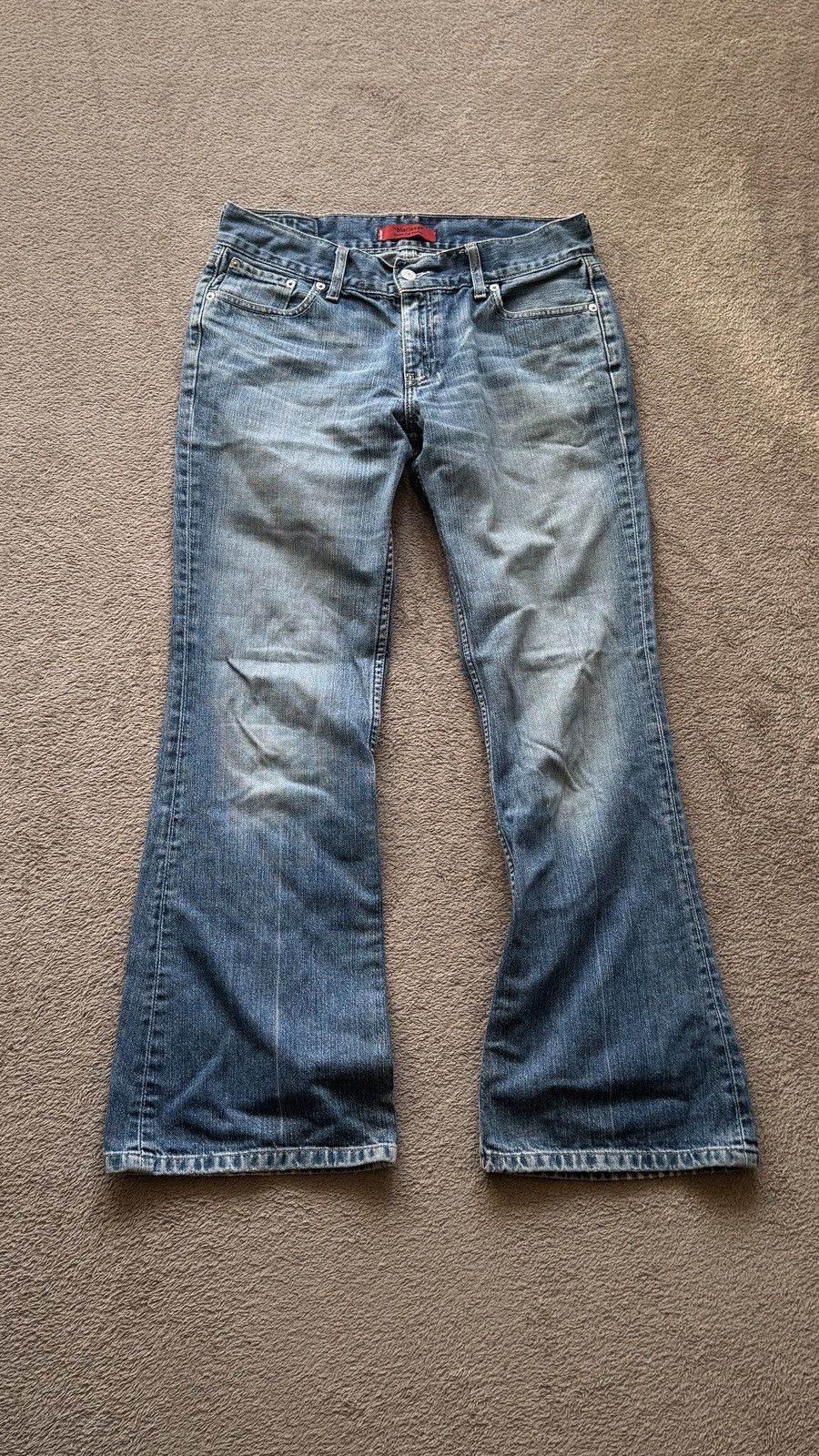 Levi's Vintage Clothing Flared Cowboy Levis Faded Jeans Y2K Mudwash LGB if6was9 ysl Size US 32 / EU 48 - 1 Thumbnail