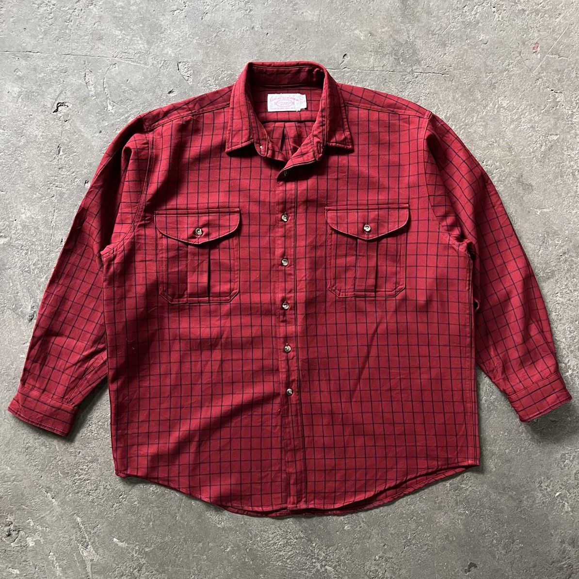 image of Filson Virgin Wool Shirt in Red, Men's (Size XL)