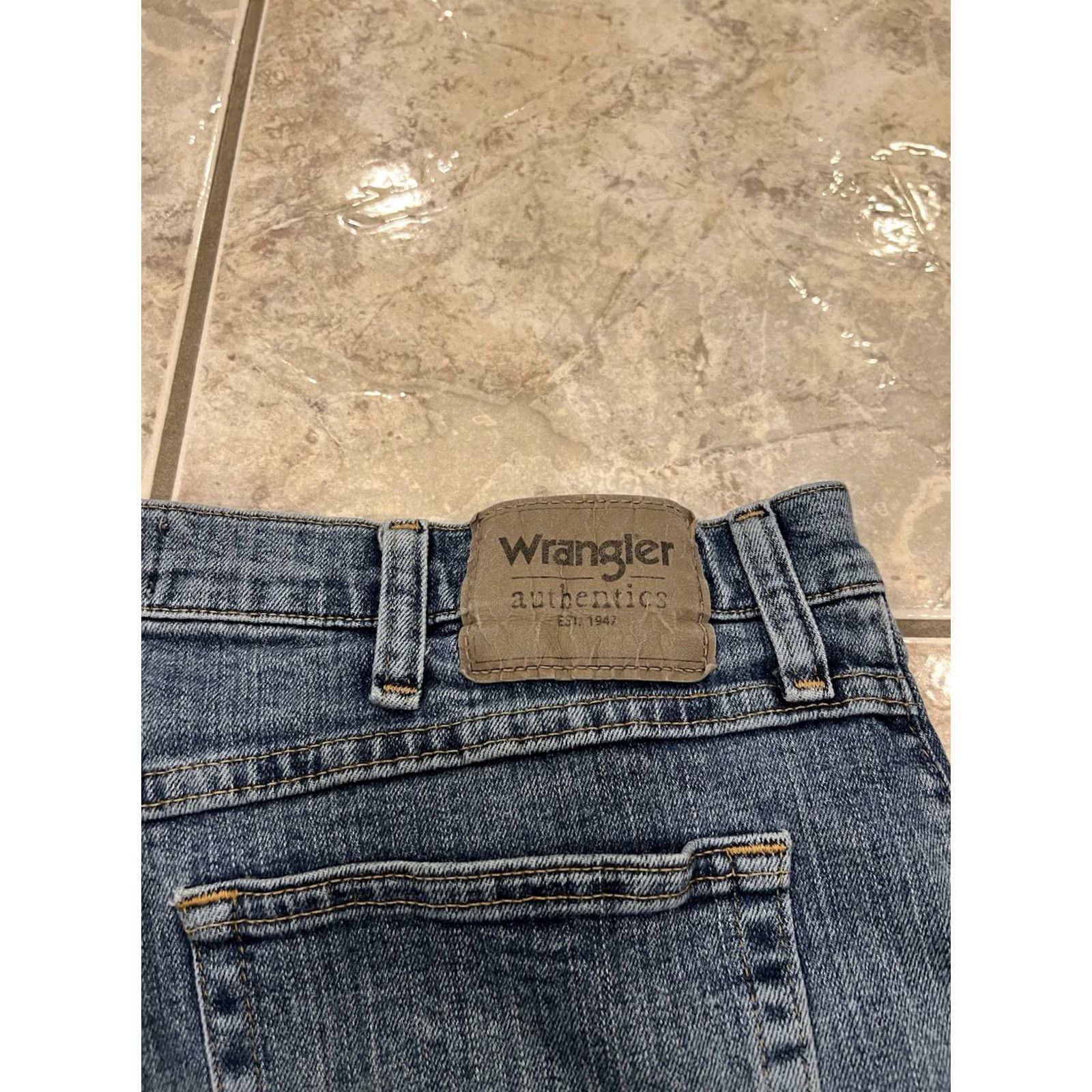 Wrangler VINTAGE Wrangler Jeans 36X29 Denim Blue 5-Pocket Straight Regular Men’s Size US 36 / EU 52 - 4 Thumbnail