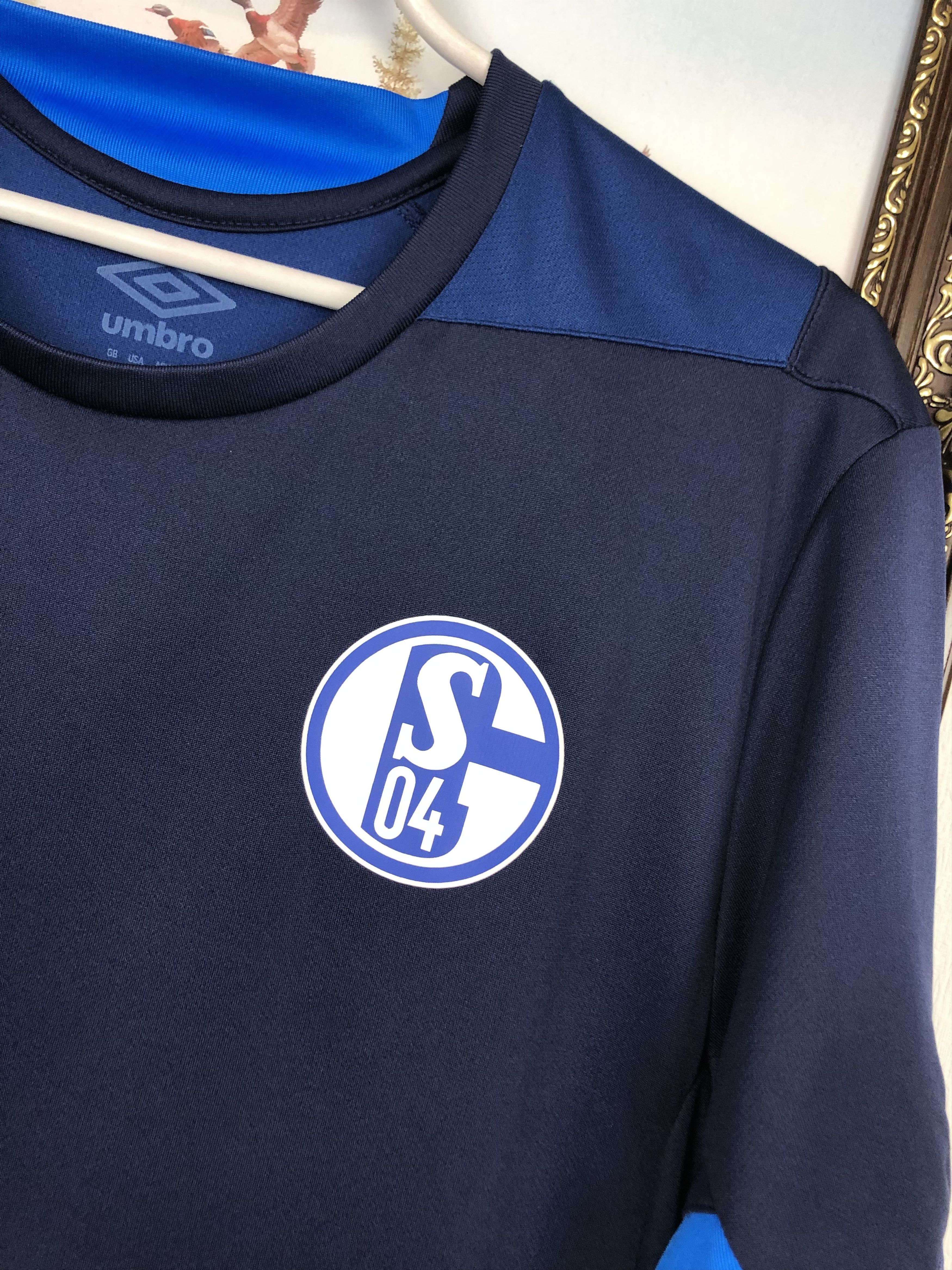 Adidas Umbro Schalke 04 Football Shirt Train Soccer Mens Jersey Tee Size US L / EU 52-54 / 3 - 3 Thumbnail