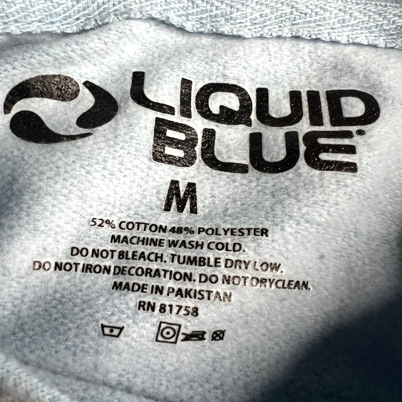 Liquid Blue Grateful Dead Liquid Blue Hoodie M Light Blue Dancing Bears Steal Your Face Grap Size US M / EU 48-50 / 2 - 7 Thumbnail