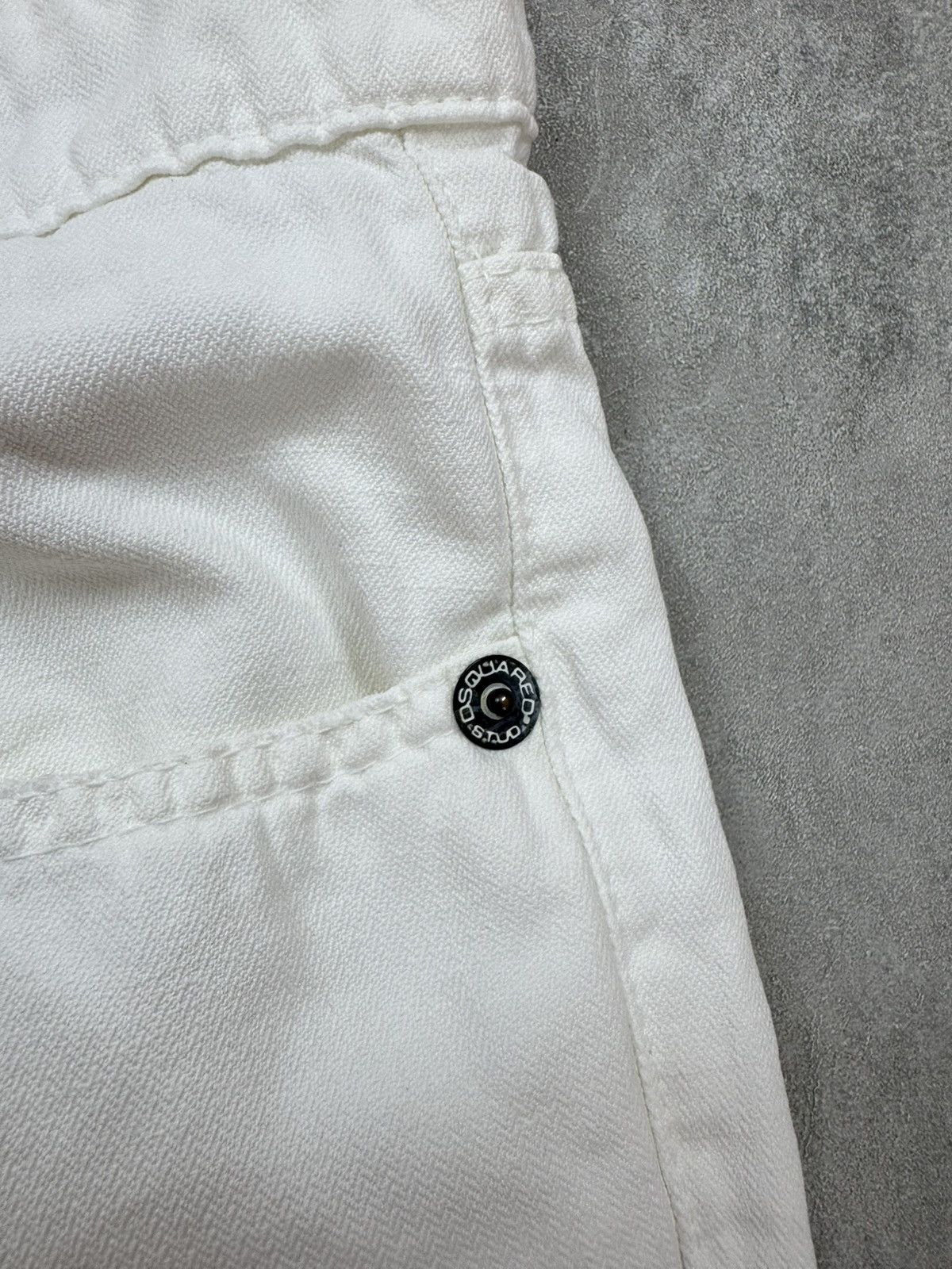 Dsquared2 Dsquared2 Big Cheif Flated White Jeans Cotton/Linen size 48 Size 30" / US 8 / IT 44 - 14 Thumbnail