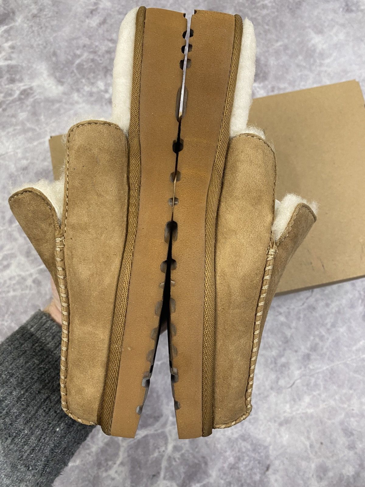 Eckhaus Latta Ugg x Eckhaus Latta Square Toe Sheepskin and Leather Mules Size US 8 / IT 38 - 5 Thumbnail