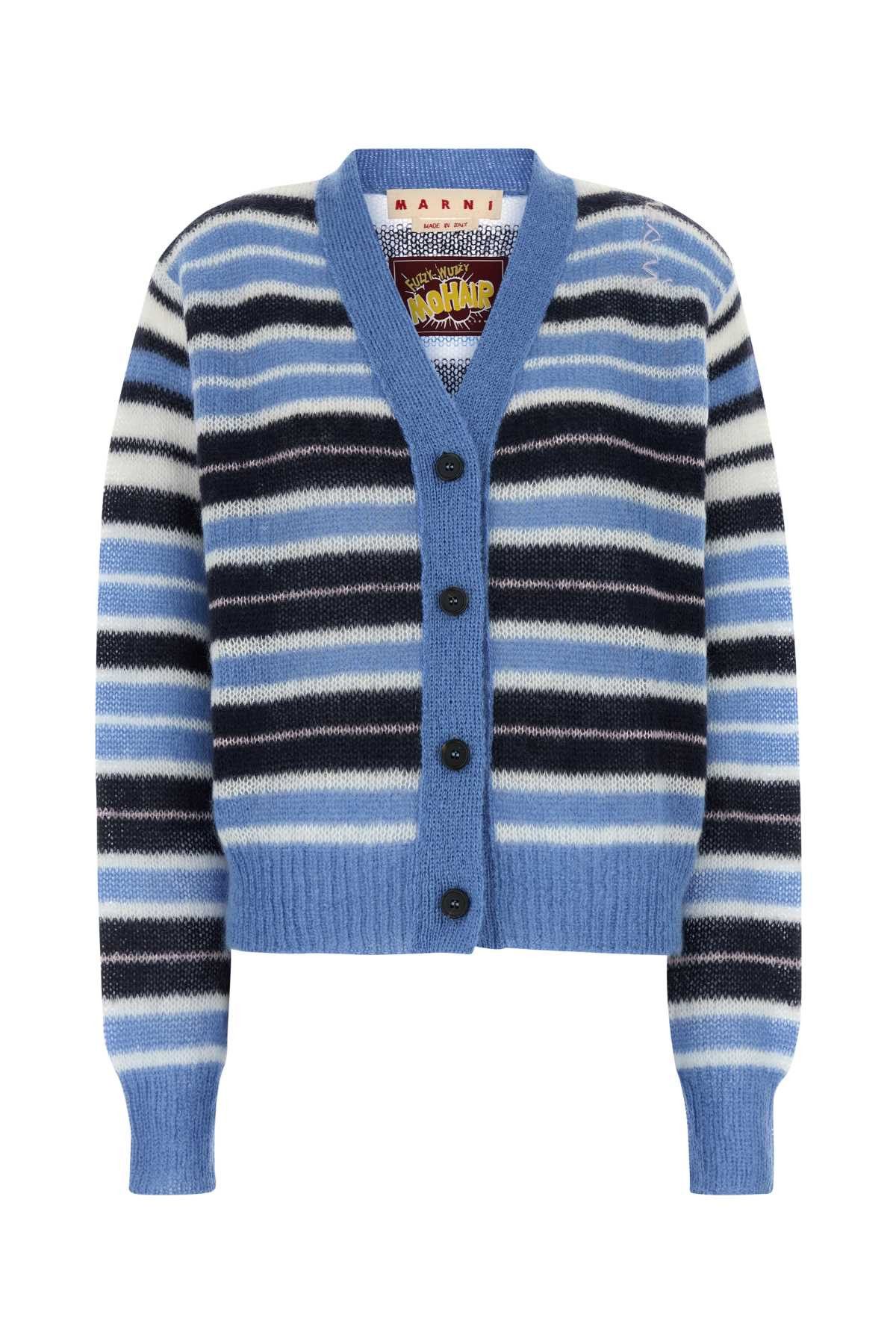 Marni Multicolor Mohair Blend Cardigan Size XS / US 0-2 / IT 36-38 - 1 Thumbnail