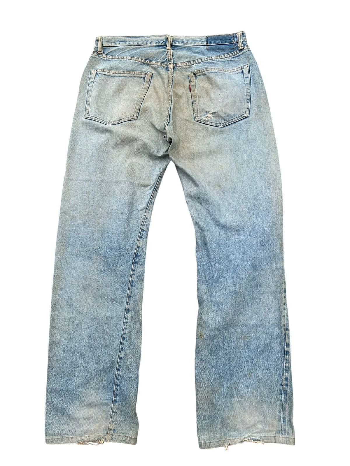 Japanese Brand × Kapital × Vintage Vintage Sewing Chop Selvedge Distressed Grunge Punk Denim Size US 33 - 11 Thumbnail