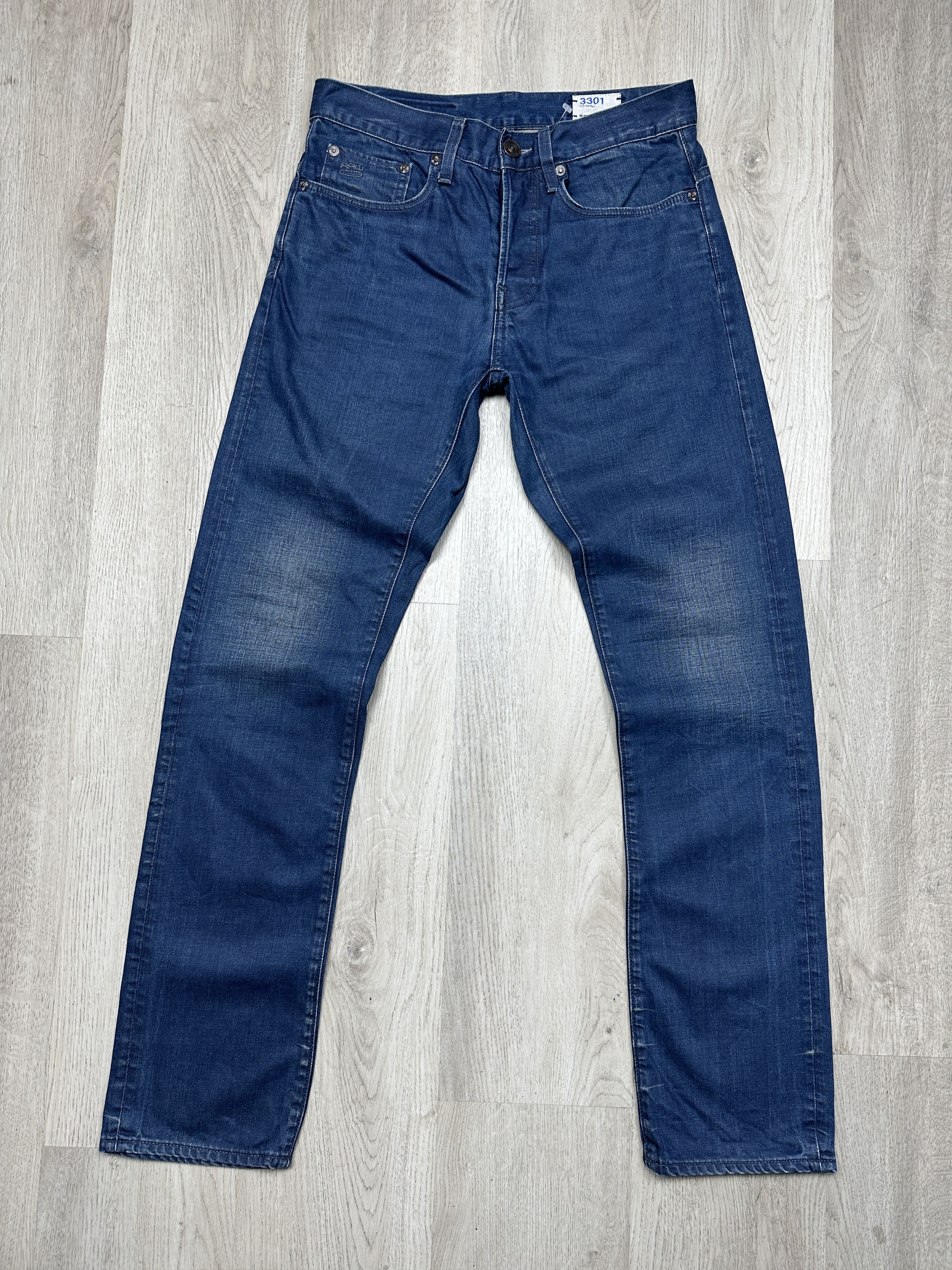 G-Star G Star Raw 3301 Slim Mens Denim Pants Jeans Size US 31 - 4 Thumbnail