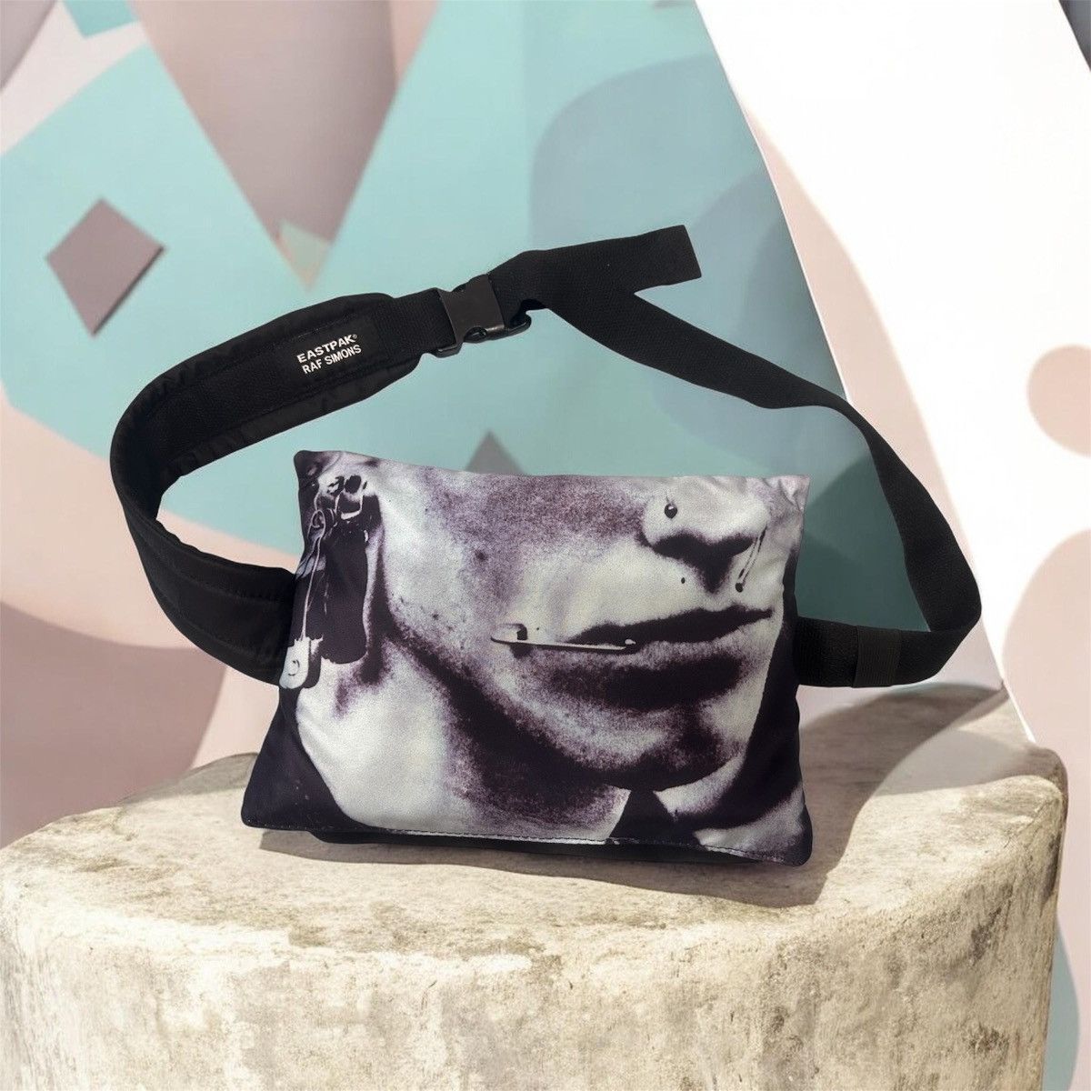 Eastpak × Raf Simons Raf Simons Eastpak Poster Waist Bag Satin