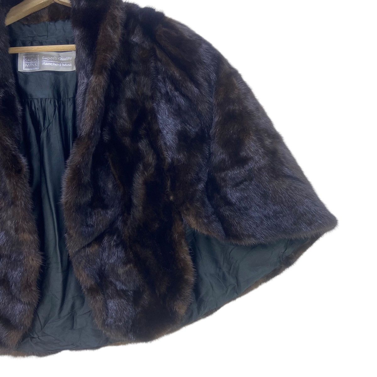 Sagafurs Saga Mink Fur Cape Size S / US 4 / IT 40 - 5 Thumbnail