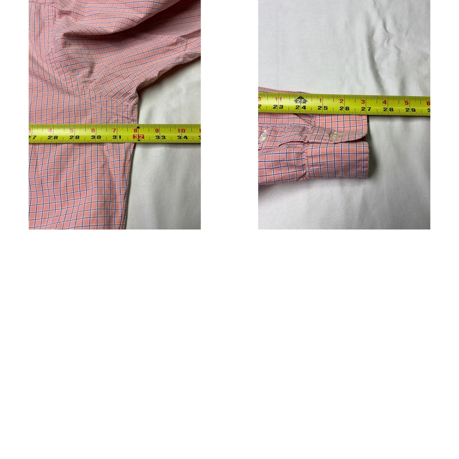 Polo Ralph Lauren Polo Ralph Lauren Mens 3XLT Tall Orange Blue Check Classic Fit Button Down Shirt Size US XXL / EU 58 / 5 - 8 Thumbnail
