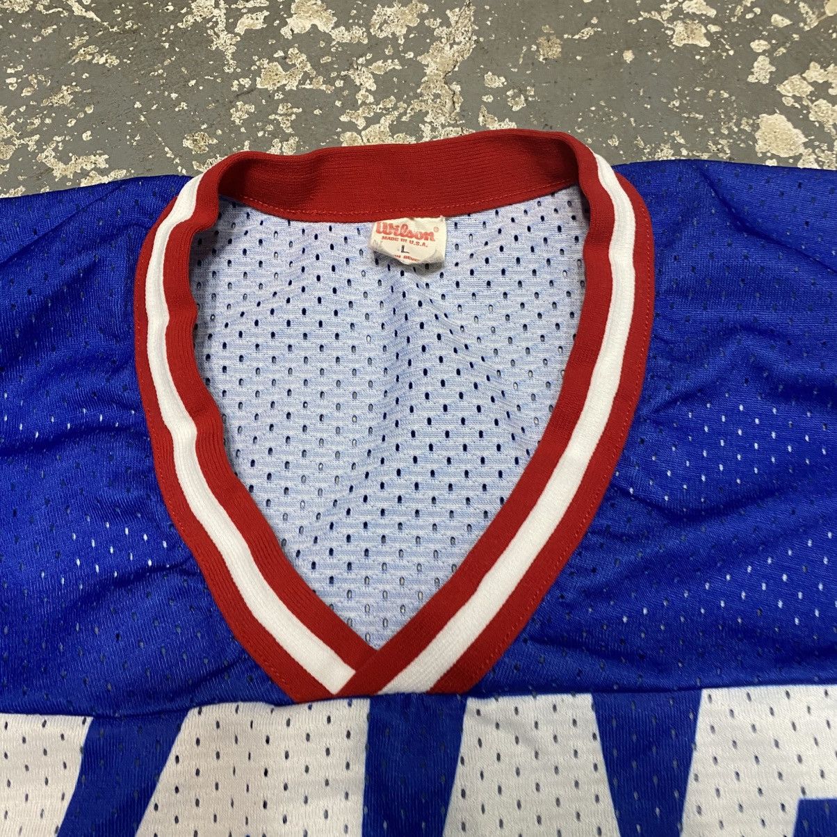 NFL × Vintage Vintage New York Giants Cropped Mesh Wilson Jersey NY 90s US Size US L / EU 52-54 / 3 - 8 Thumbnail