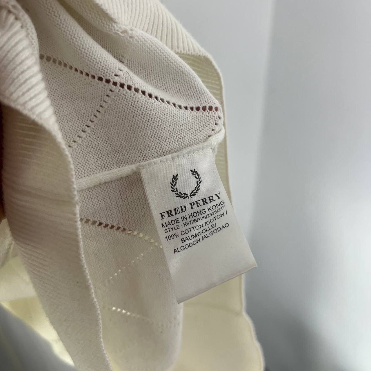 Fred Perry Fred Perry Sweater Vneck Mini Logo Y2K Size XL / US 12-14 / IT 48-50 - 6 Thumbnail