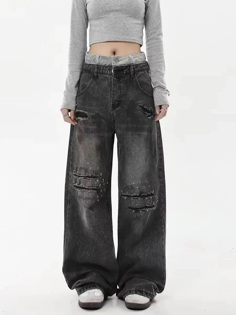 Japanese Brand Dirty old ripped jeans Size US 32 / EU 48 - 3 Thumbnail
