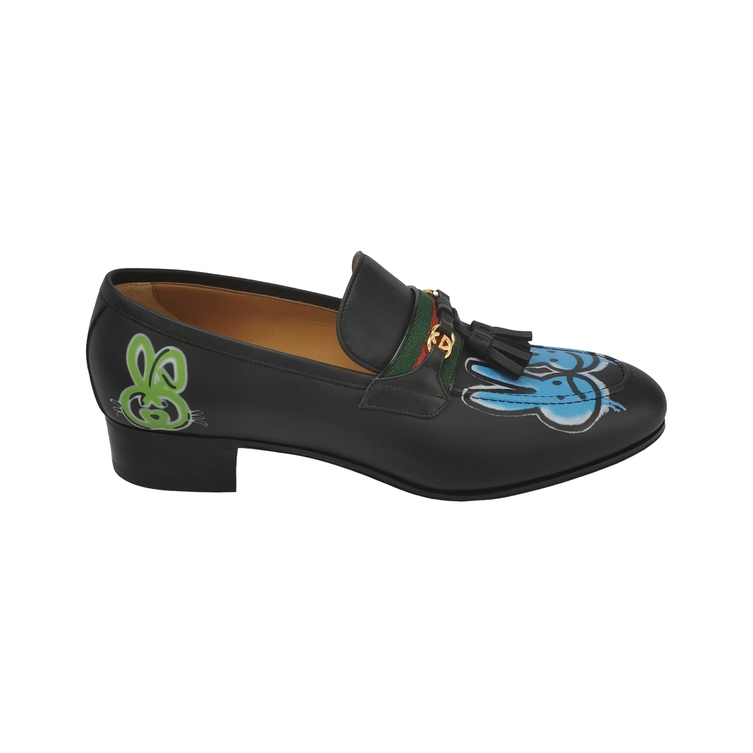 Gucci Gucci Rabbit Graphic Tassel Loafers 42 Size US 9 / EU 42 - 1 Thumbnail