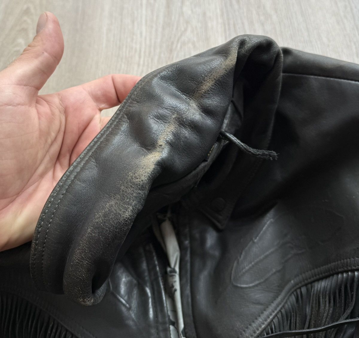 Indian Motorcycle Vintage IXS Indian Motorcycle Western Racing Leather Jacket Size US XL / EU 56 / 4 - 17 Thumbnail